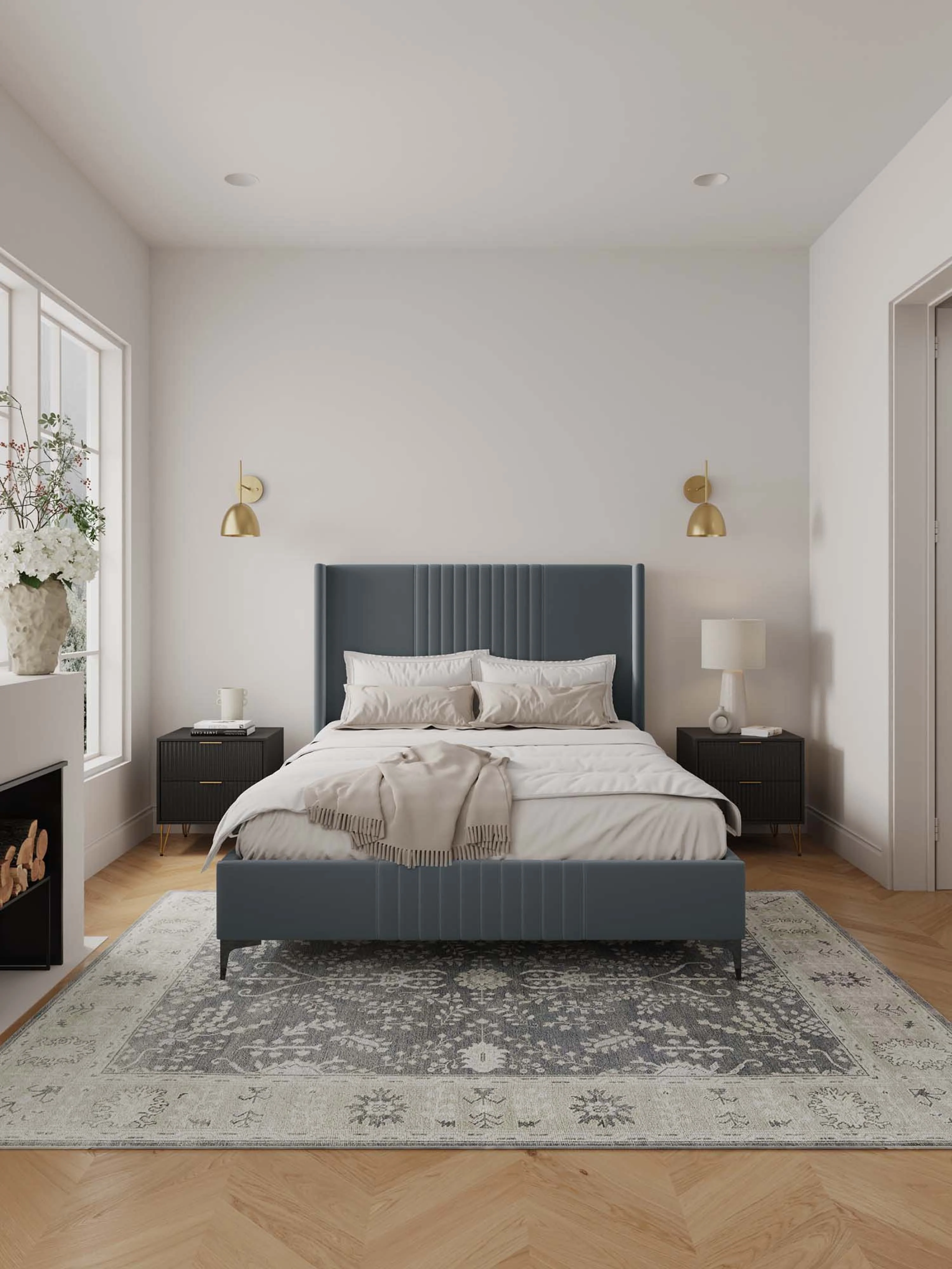 Promenade Queen-Size Bed in Grey - Image 2