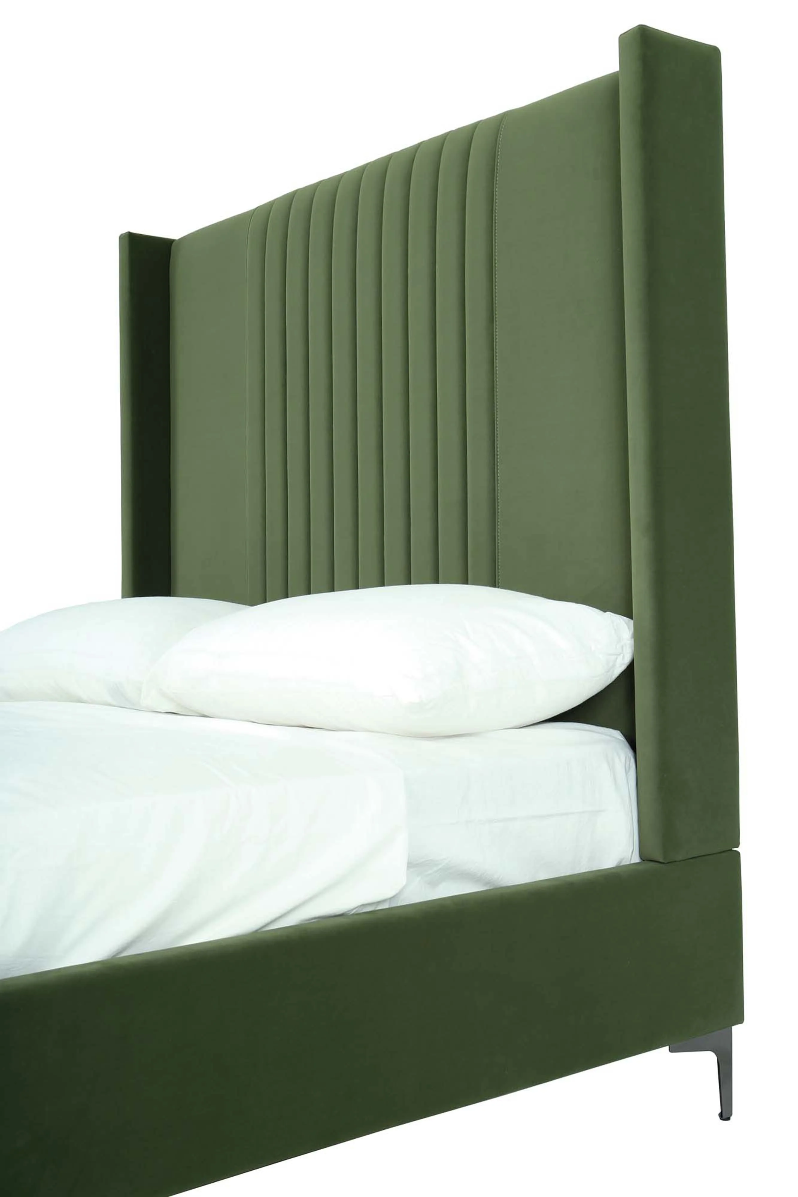 Promenade Queen-Size Bed in Moss Green - Image 5
