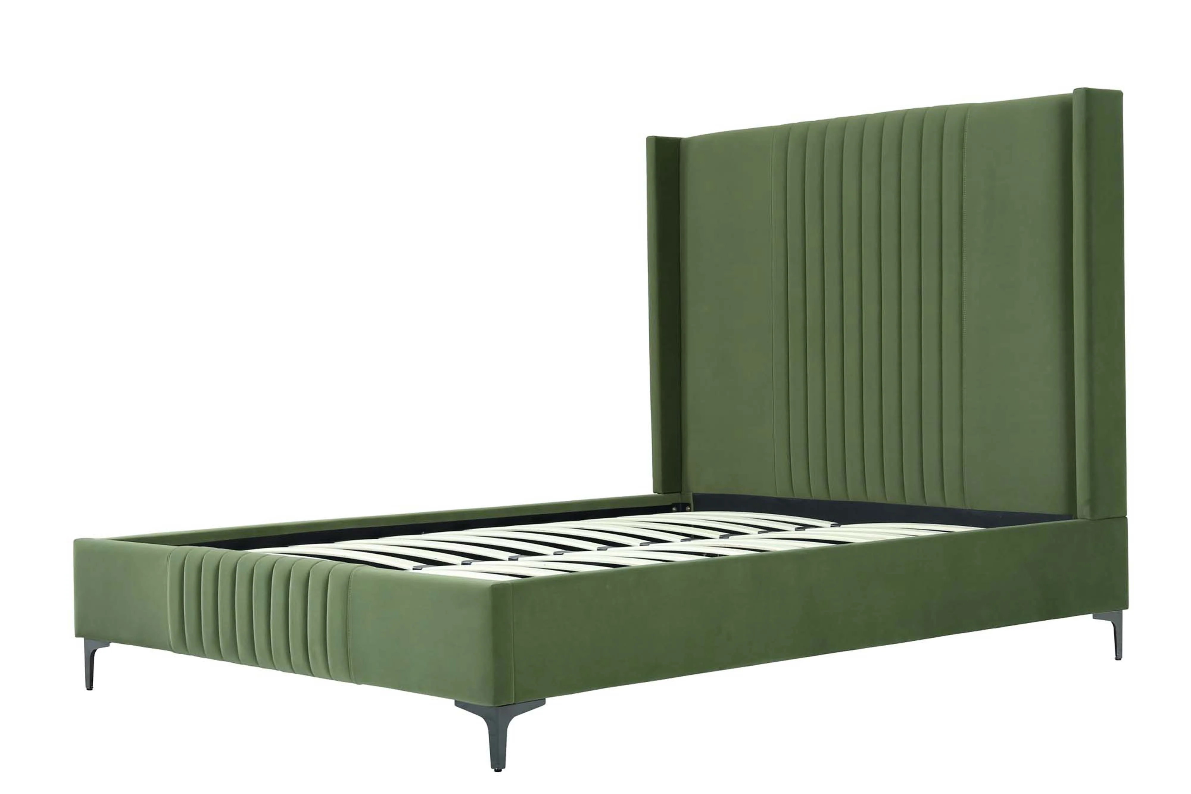Promenade Queen-Size Bed in Moss Green - Image 9