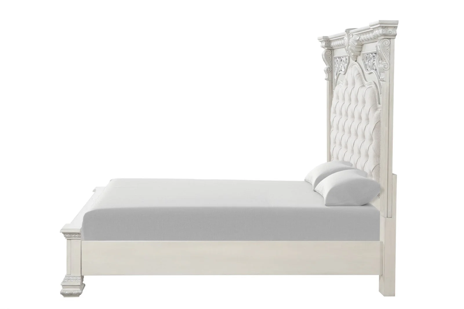 Promenade Wire Brushed White King Bed - Image 5
