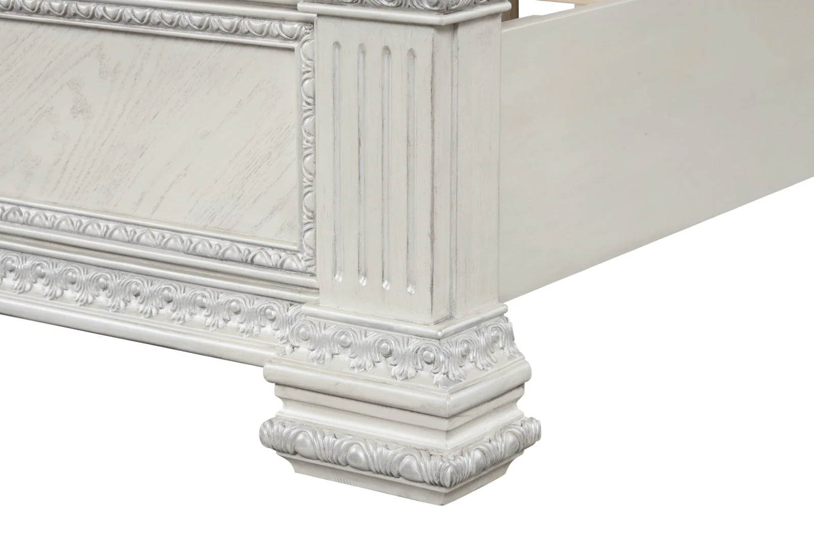 Promenade Wire Brushed White King Bed - Image 8
