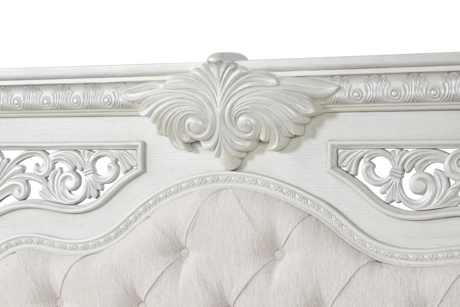 Promenade Wire Brushed White Queen Bed - Image 3