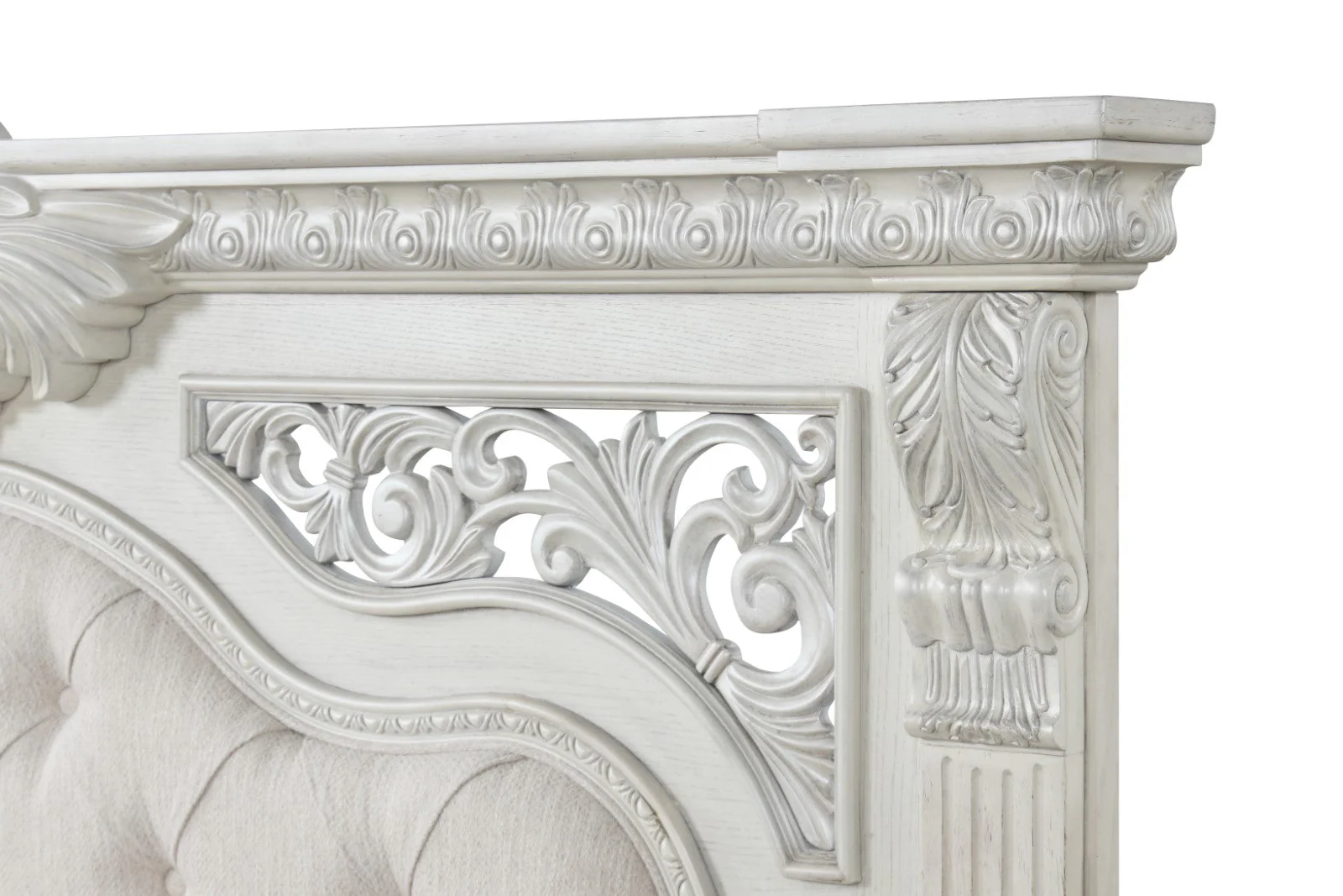 Promenade Wire Brushed White Queen Bed - Image 6