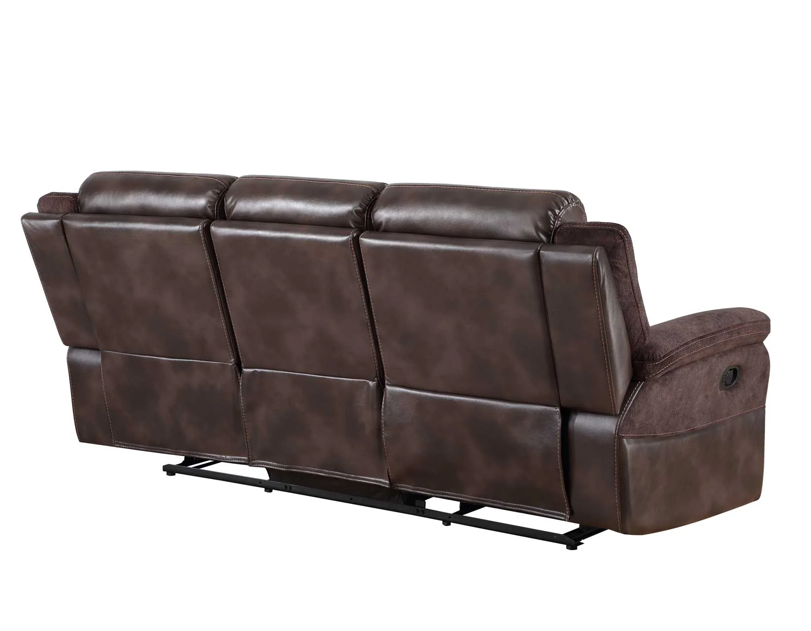 Pueblo Coffee Fabric/Leatherette 3-Piece Manual Reclining  Set - Image 9