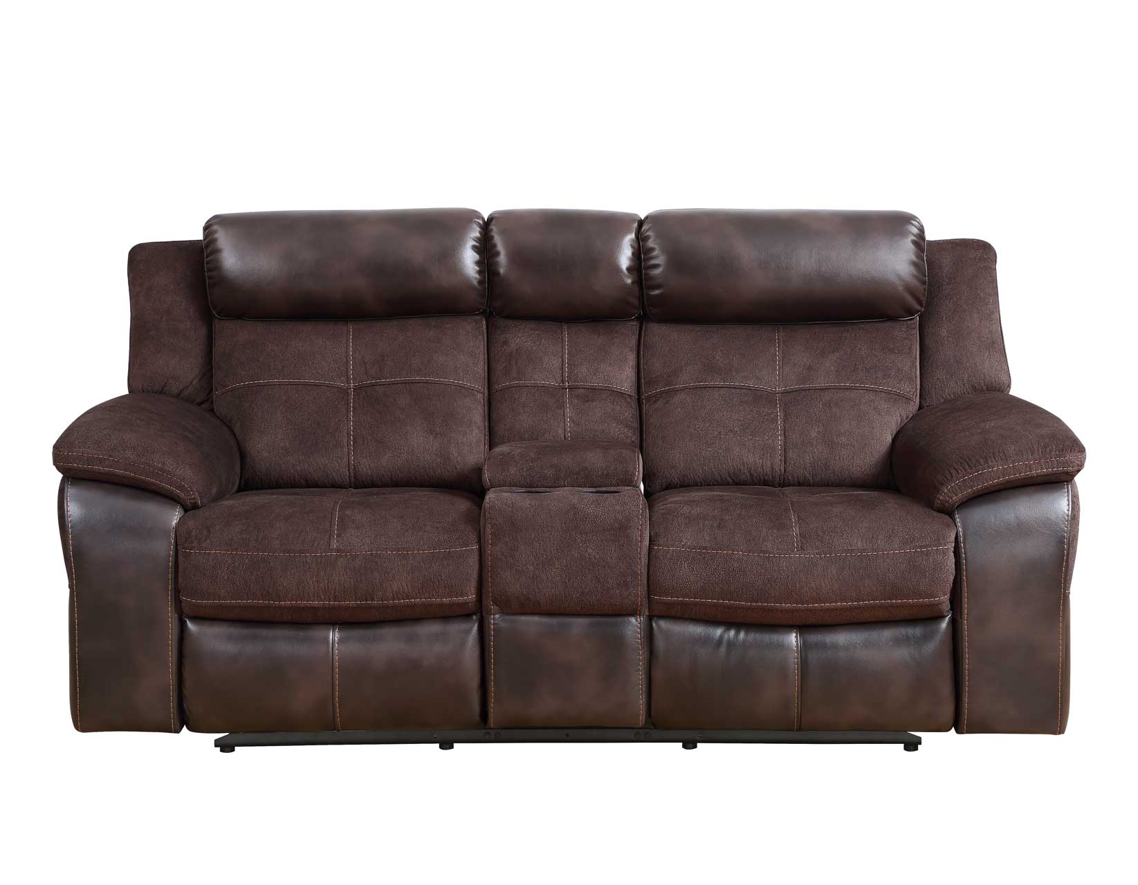 Pueblo Manual Reclining Loveseat with Console - Image 2