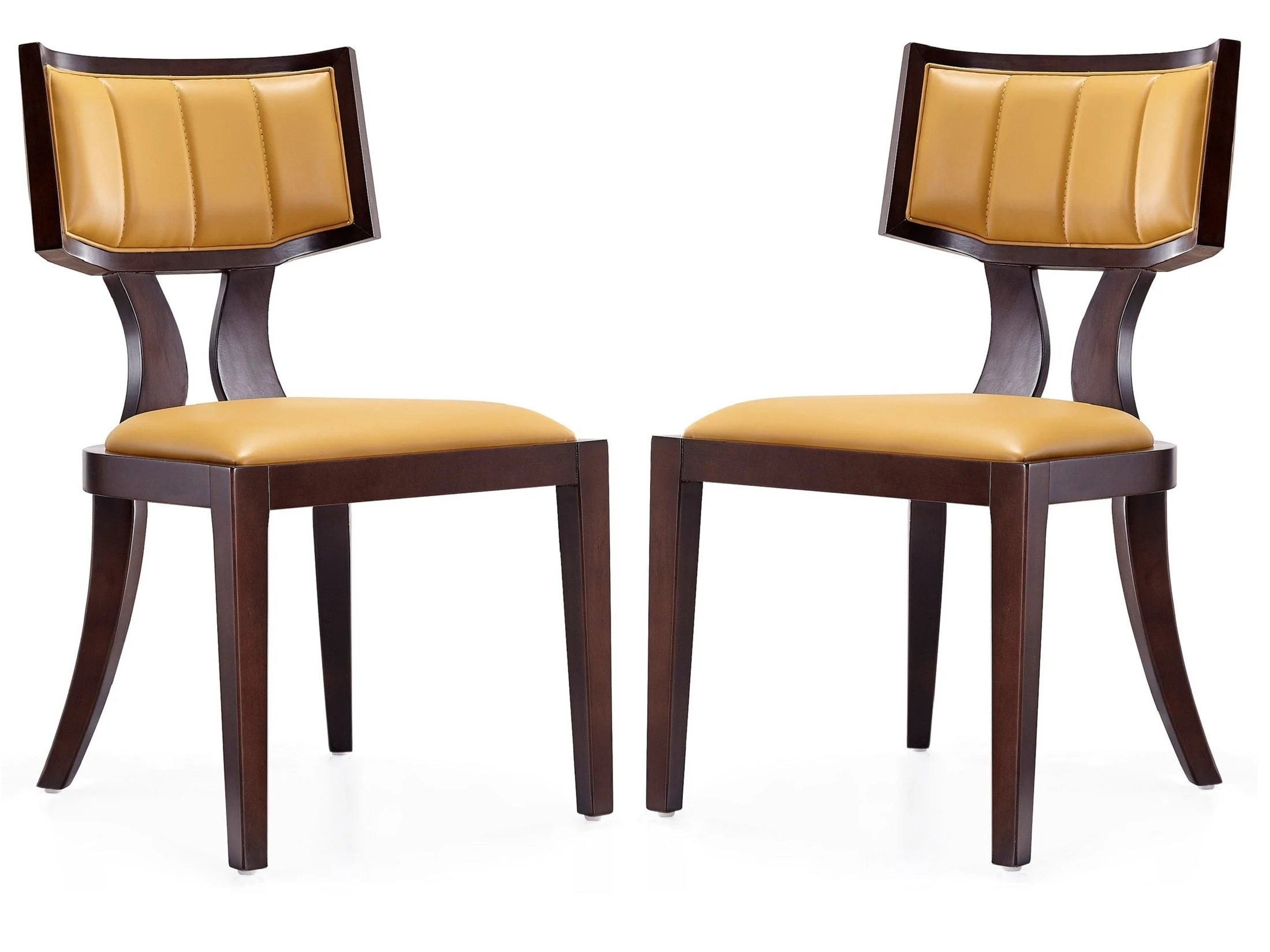 Pulitzer Dining Chair (Set of Two) in Camel and Walnut