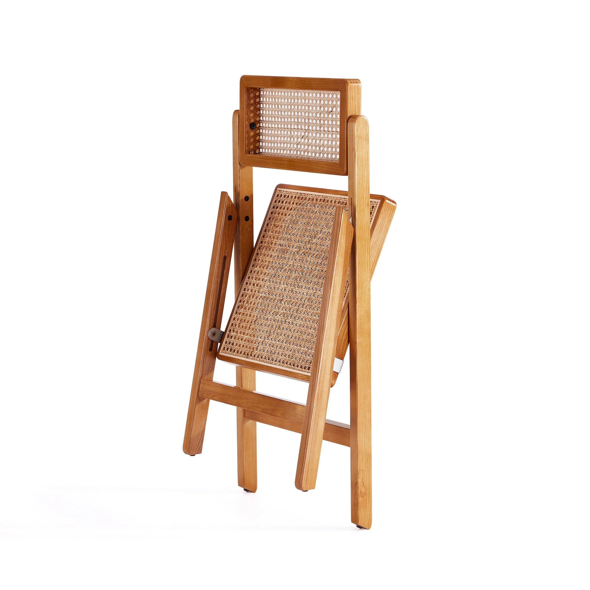 Pullman Folding Dining Chair in Nature Cane (set of 2) - Image 4