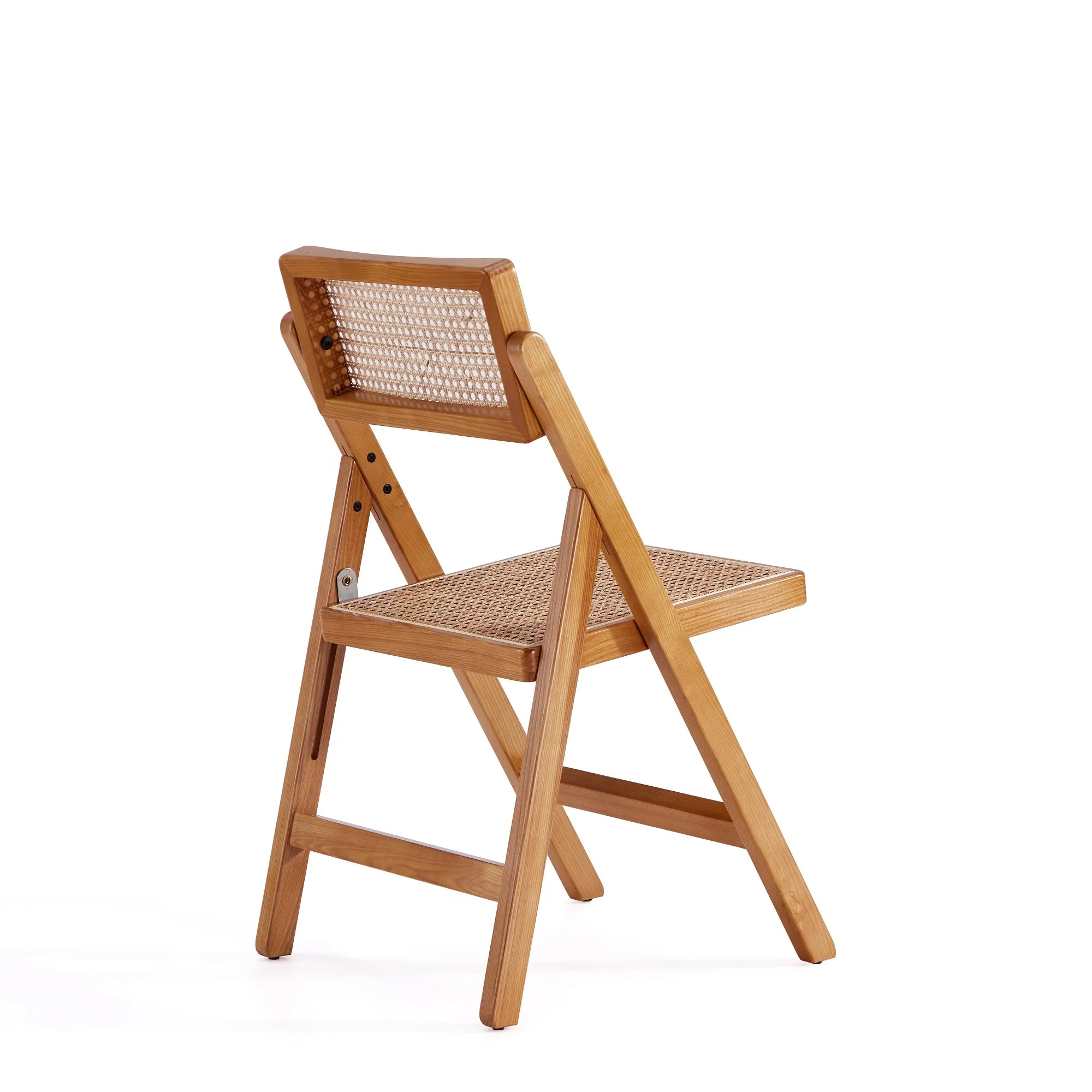 Pullman Folding Dining Chair in Nature Cane (set of 2) - Image 7