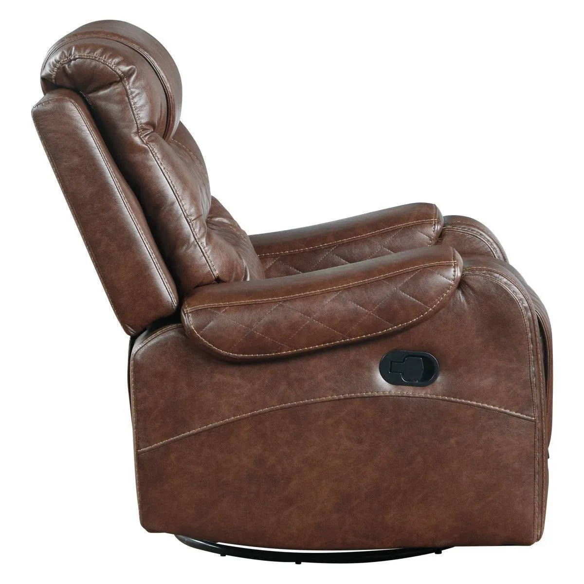 Putnam Brown Swivel Reclining Chair - Image 2