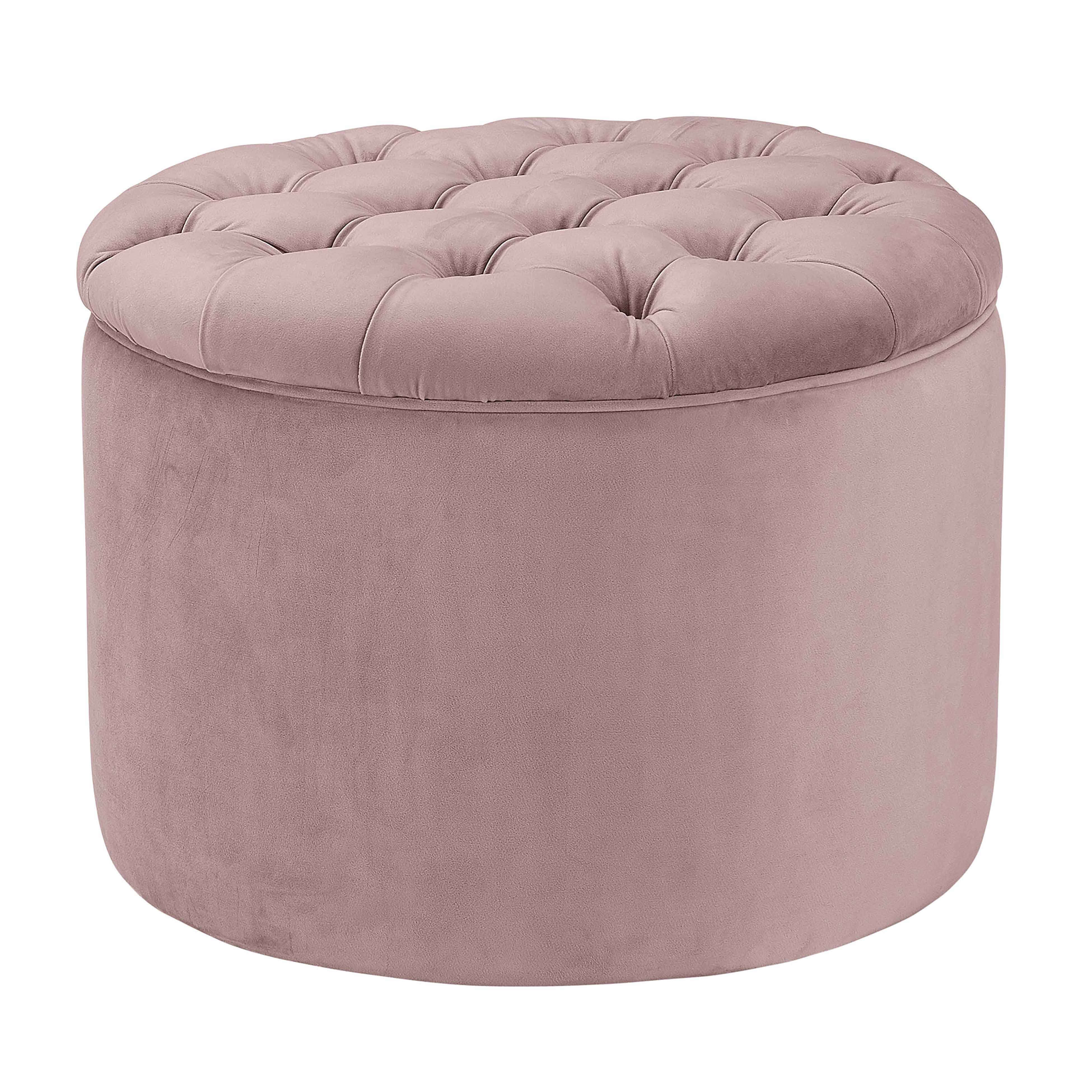 Queen Velvet Storage Ottoman