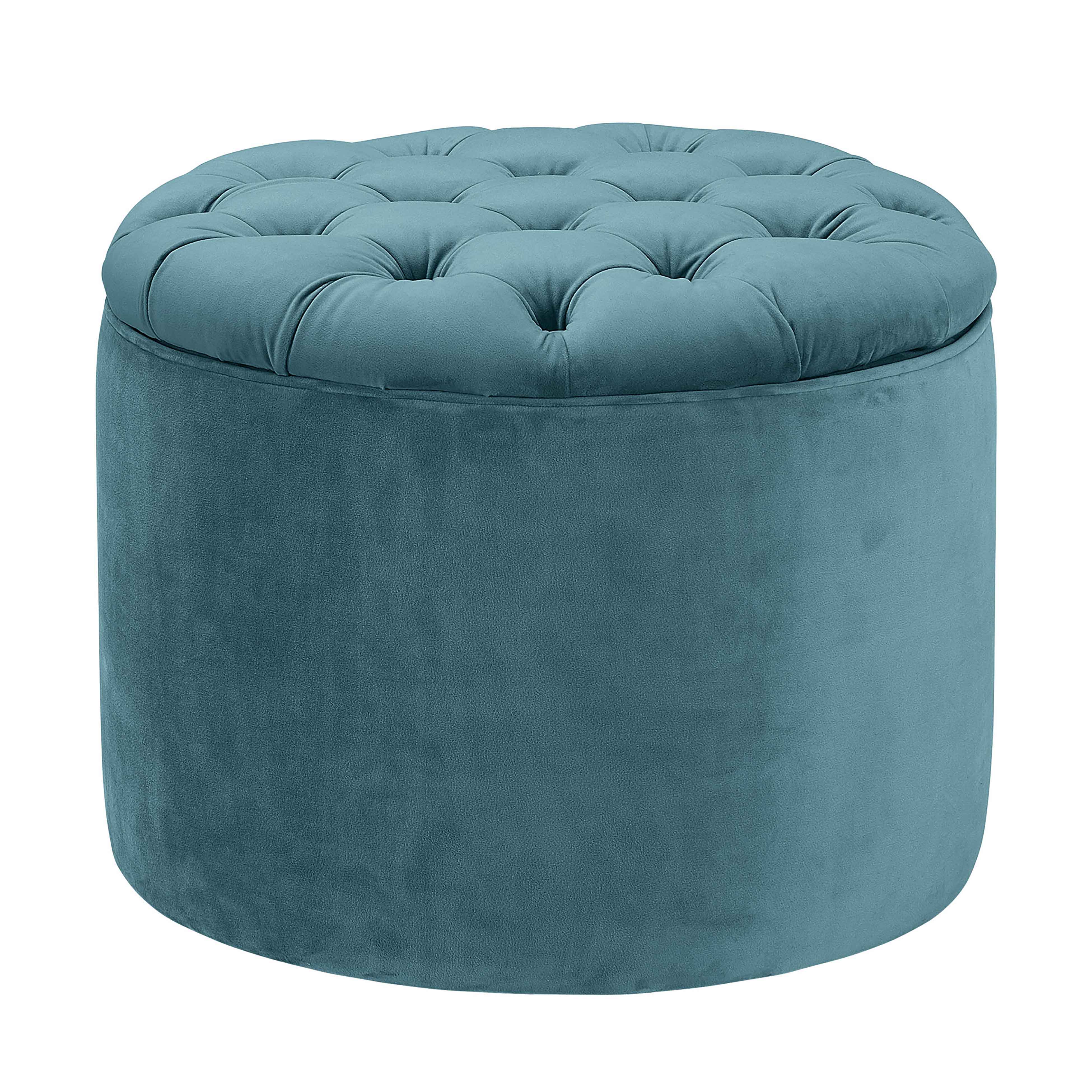 Queen Velvet Storage Ottoman - Image 16