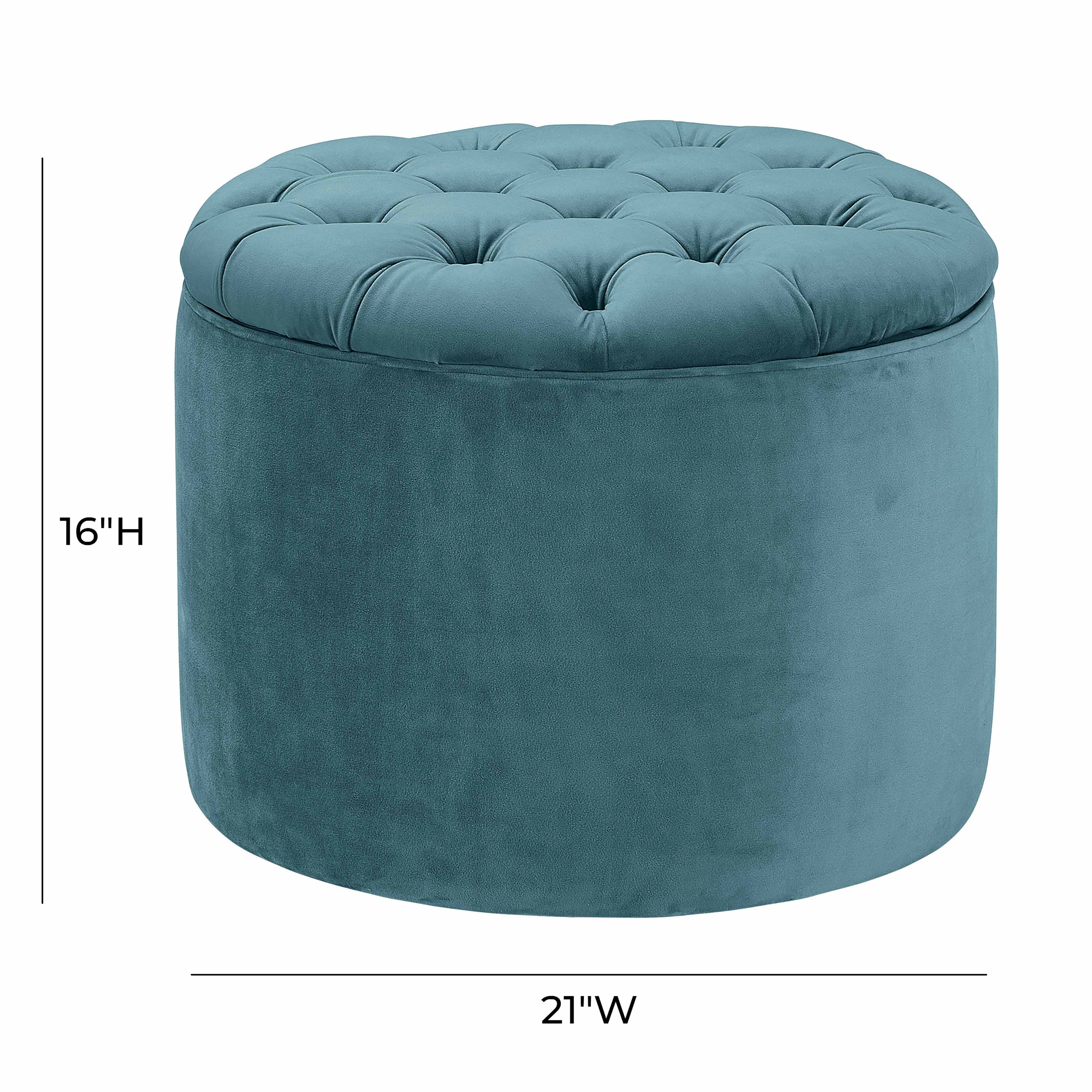 Queen Velvet Storage Ottoman - Image 20
