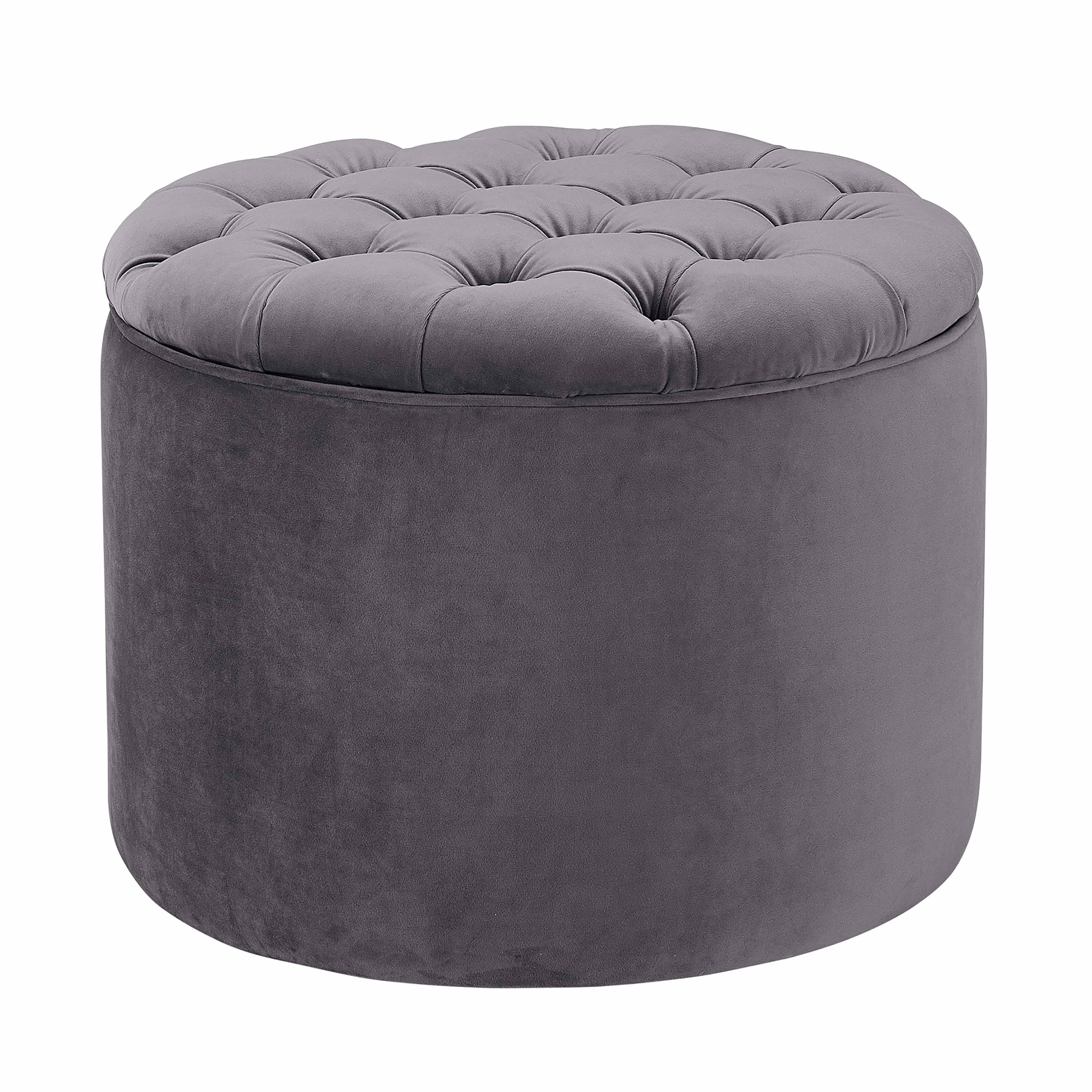 Queen Velvet Storage Ottoman - Image 6