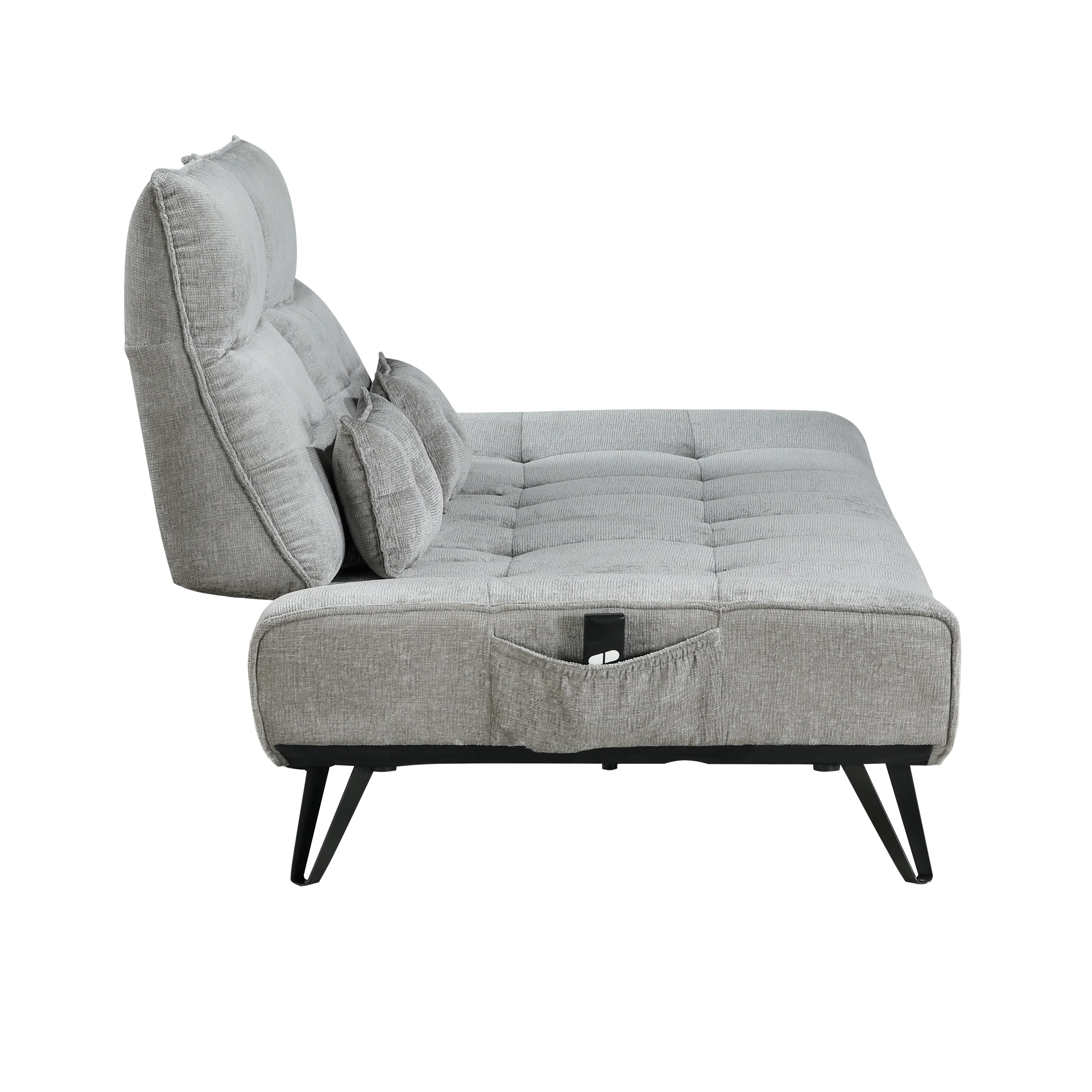 Quonsett Gray Sofa with Power Adjustable Seat - Image 10