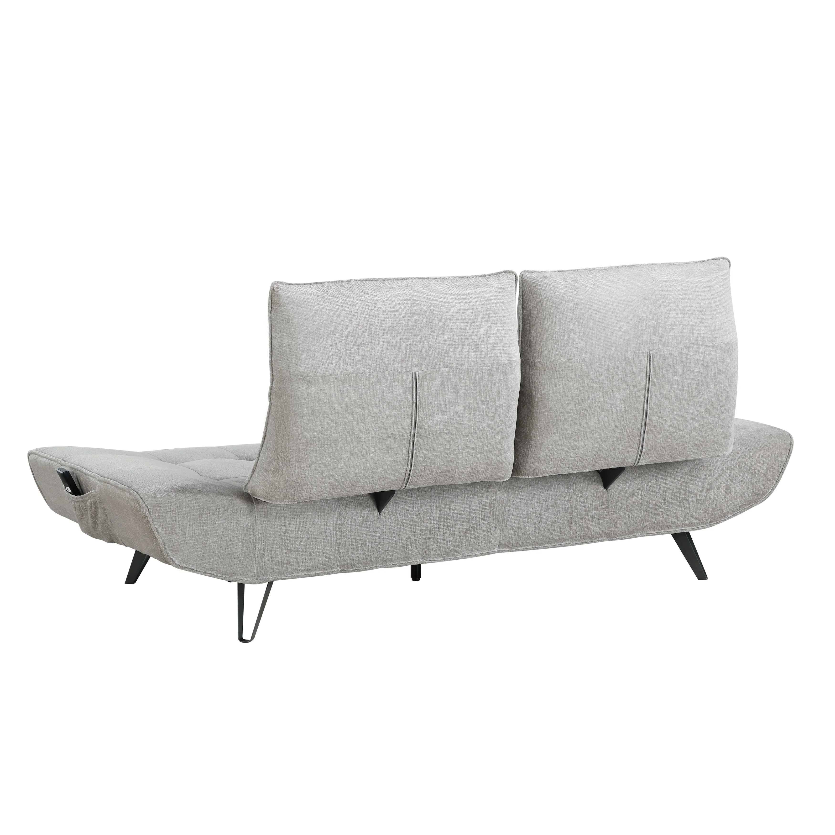 Quonsett Light Gray Sofa with Power Adjustable Seat - Image 11