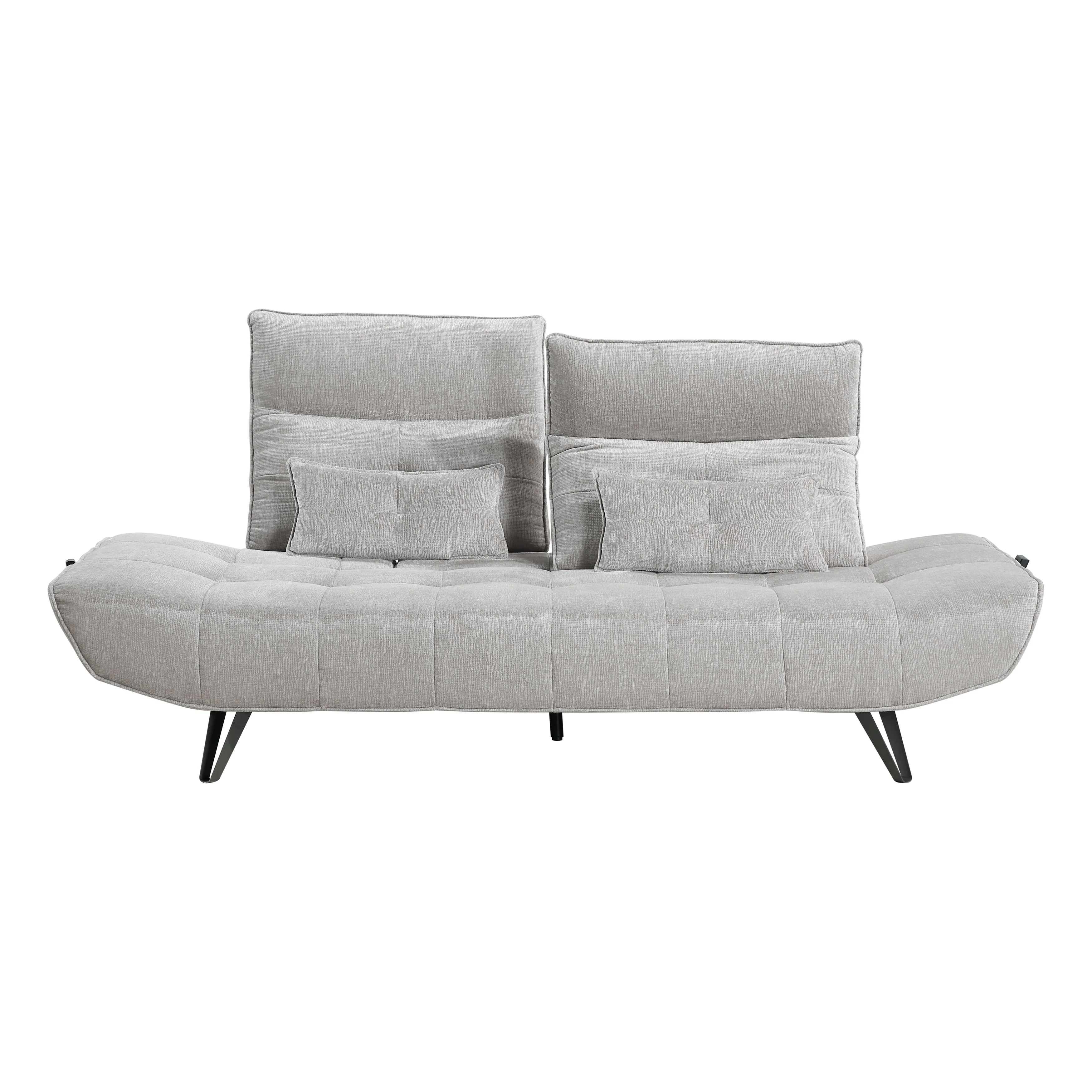 Quonsett Light Gray Sofa with Power Adjustable Seat - Image 14