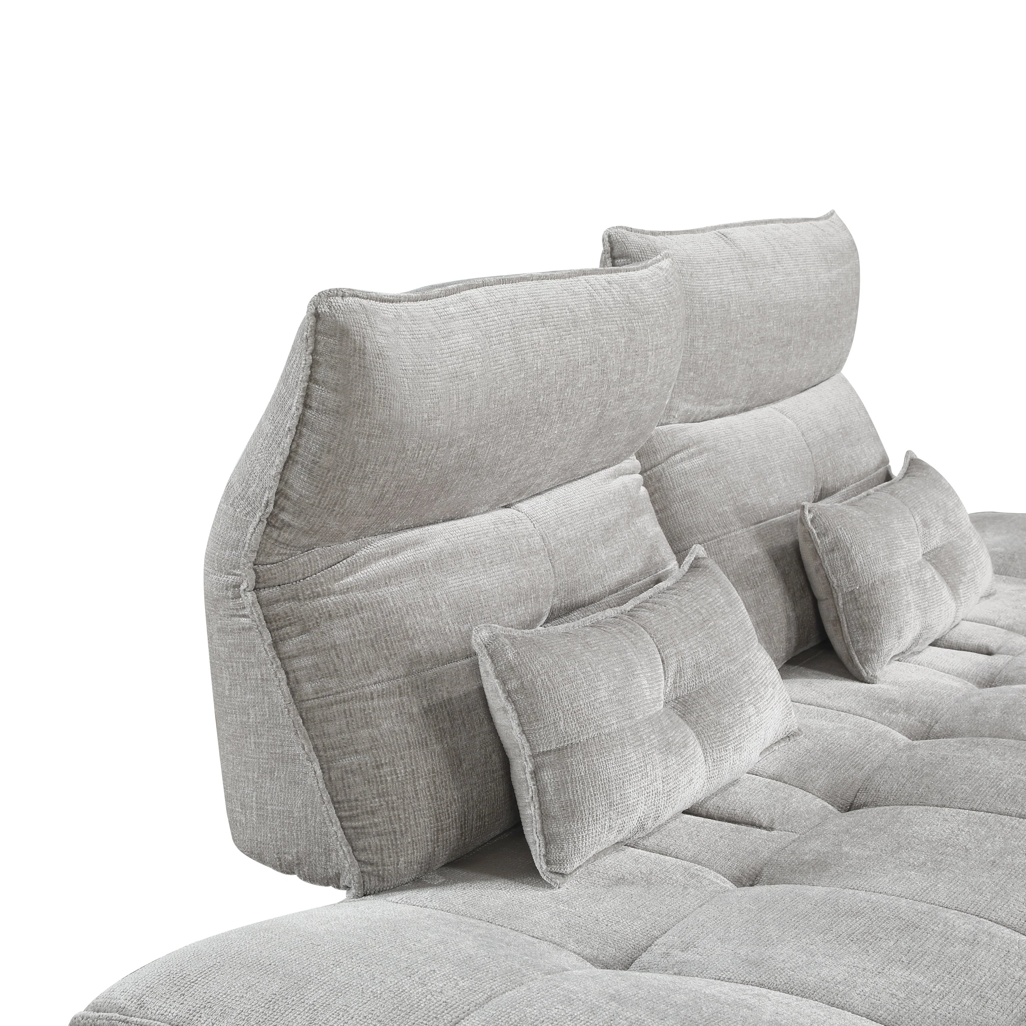 Quonsett Light Gray Sofa with Power Adjustable Seat - Image 16