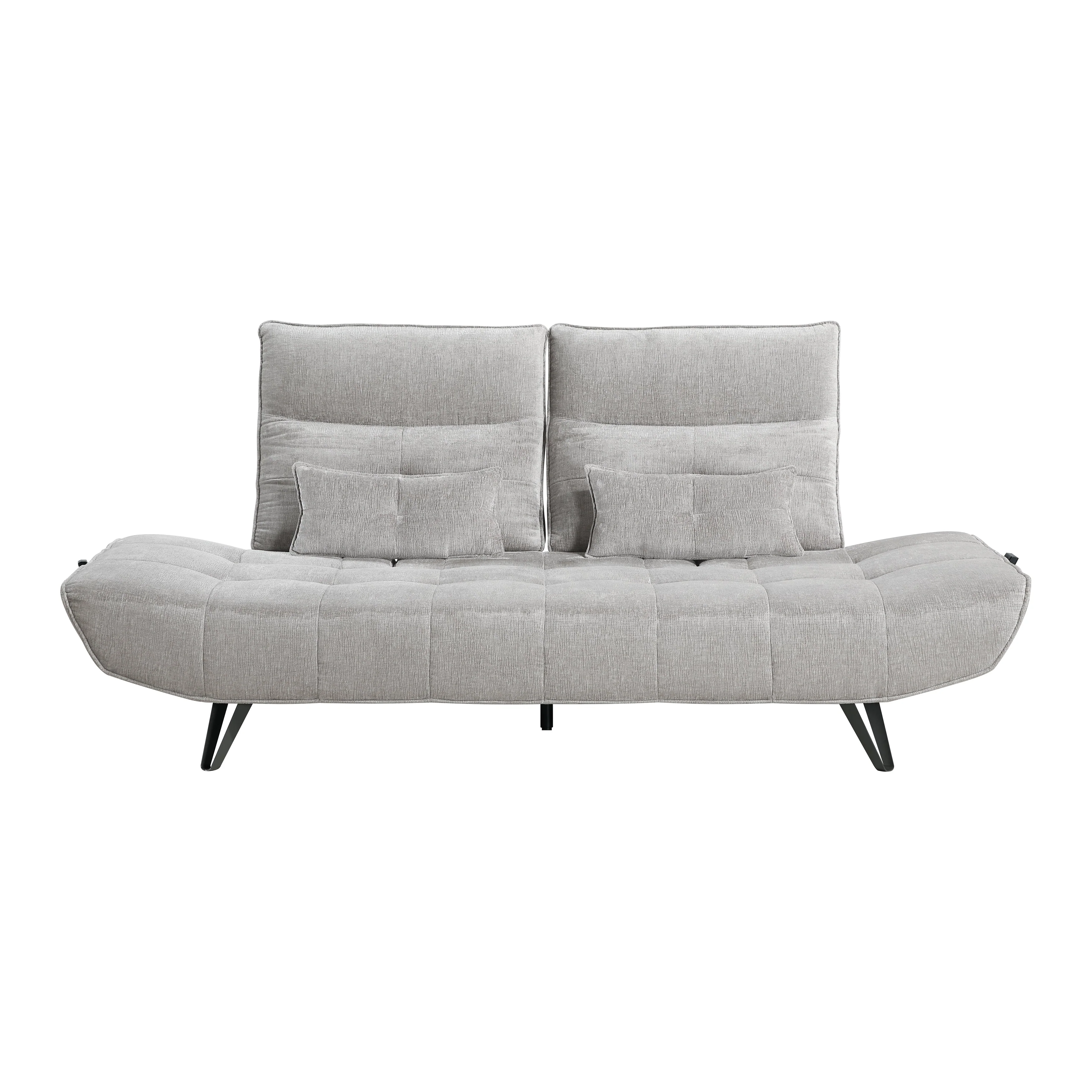 Quonsett Light Gray Sofa with Power Adjustable Seat - Image 4