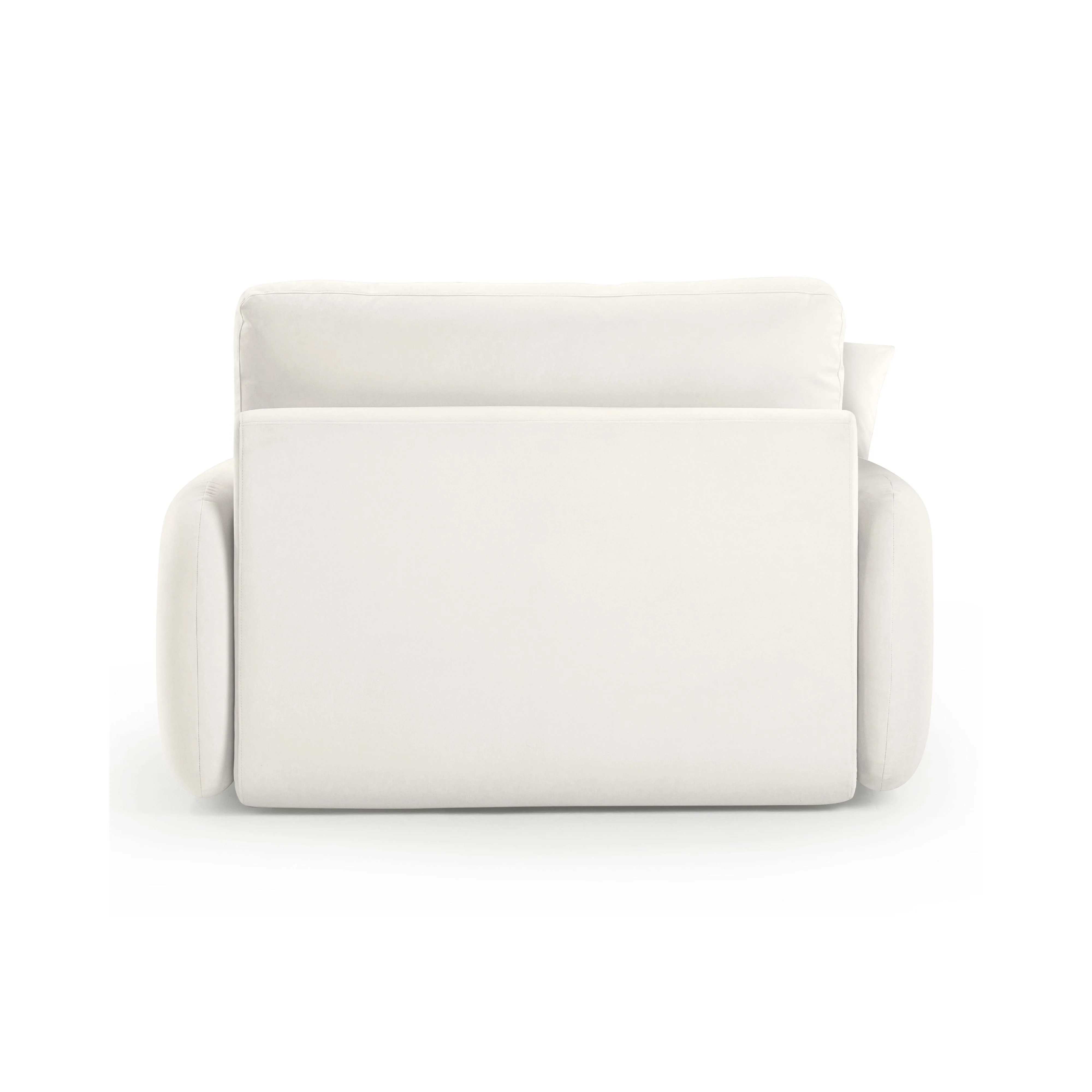 Rachelle Cream Performance Velvet Lounge Chair - Image 5