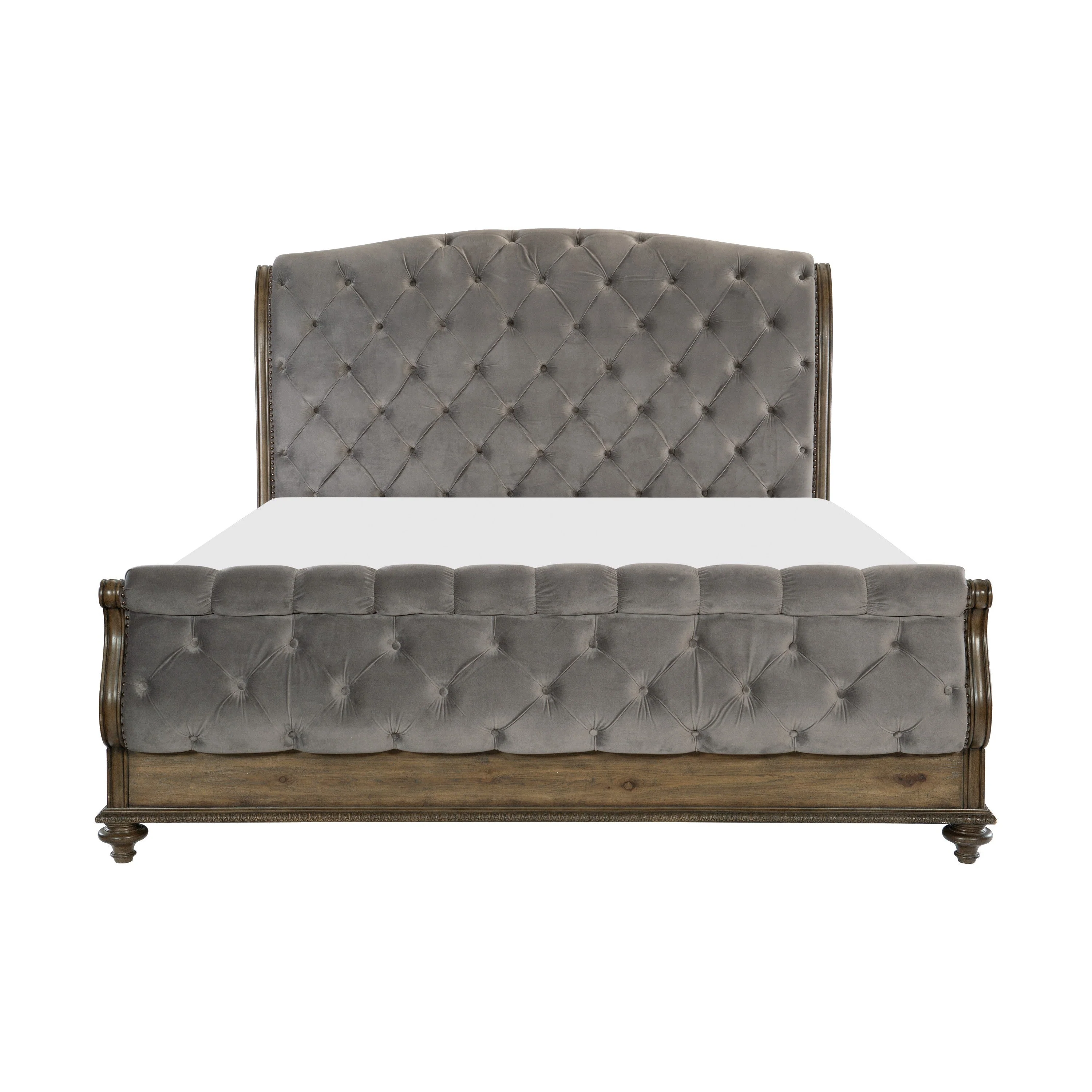 Rachelle Weathered Pecan King Bed - Image 3