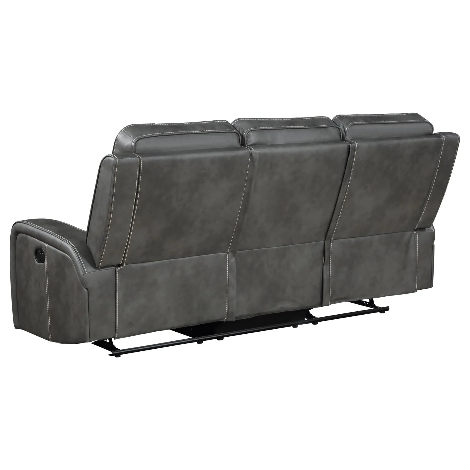 Raelynn Gray Upholstered Motion Reclining Living Room Set - Image 10
