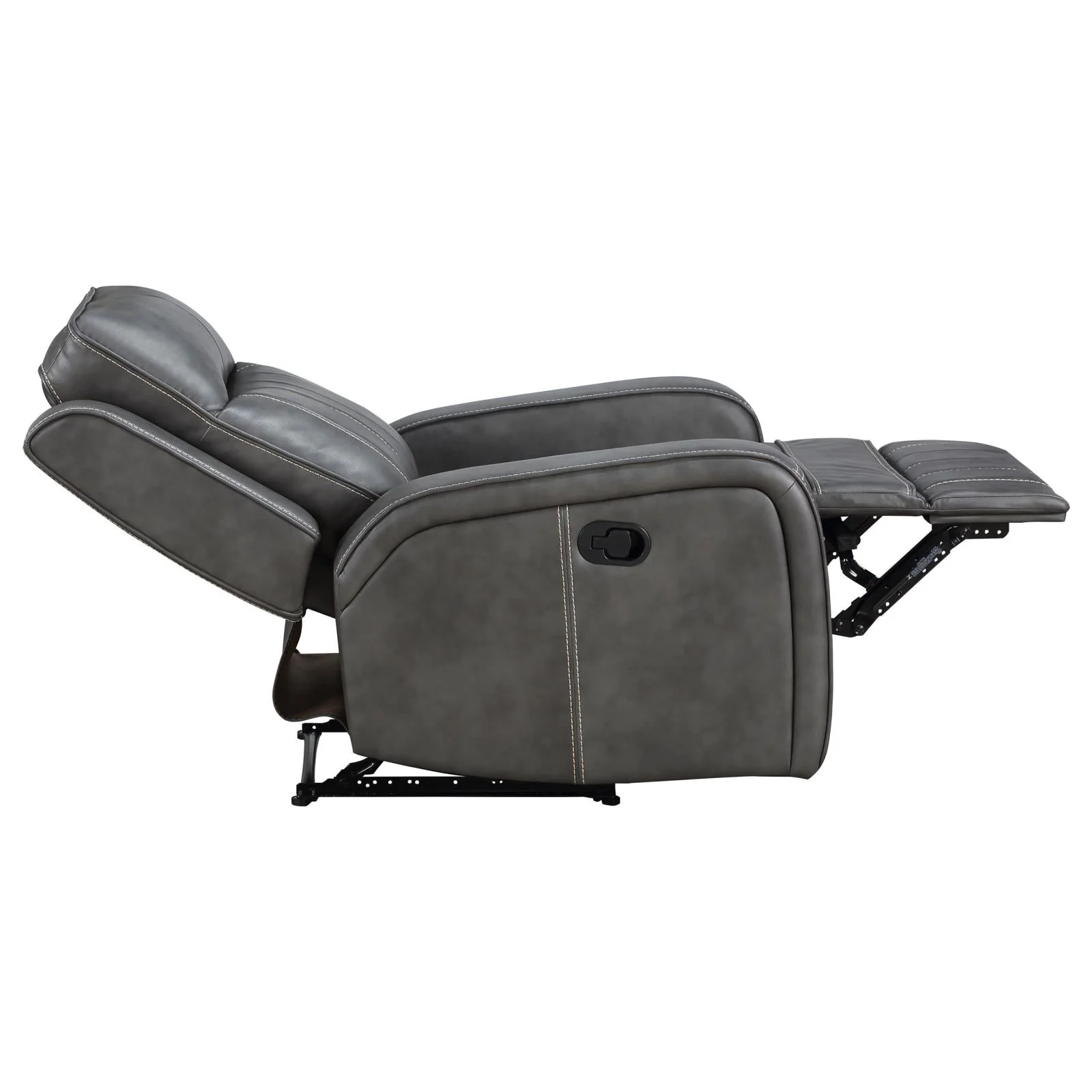 Raelynn Gray Upholstered Motion Reclining Living Room Set - Image 19