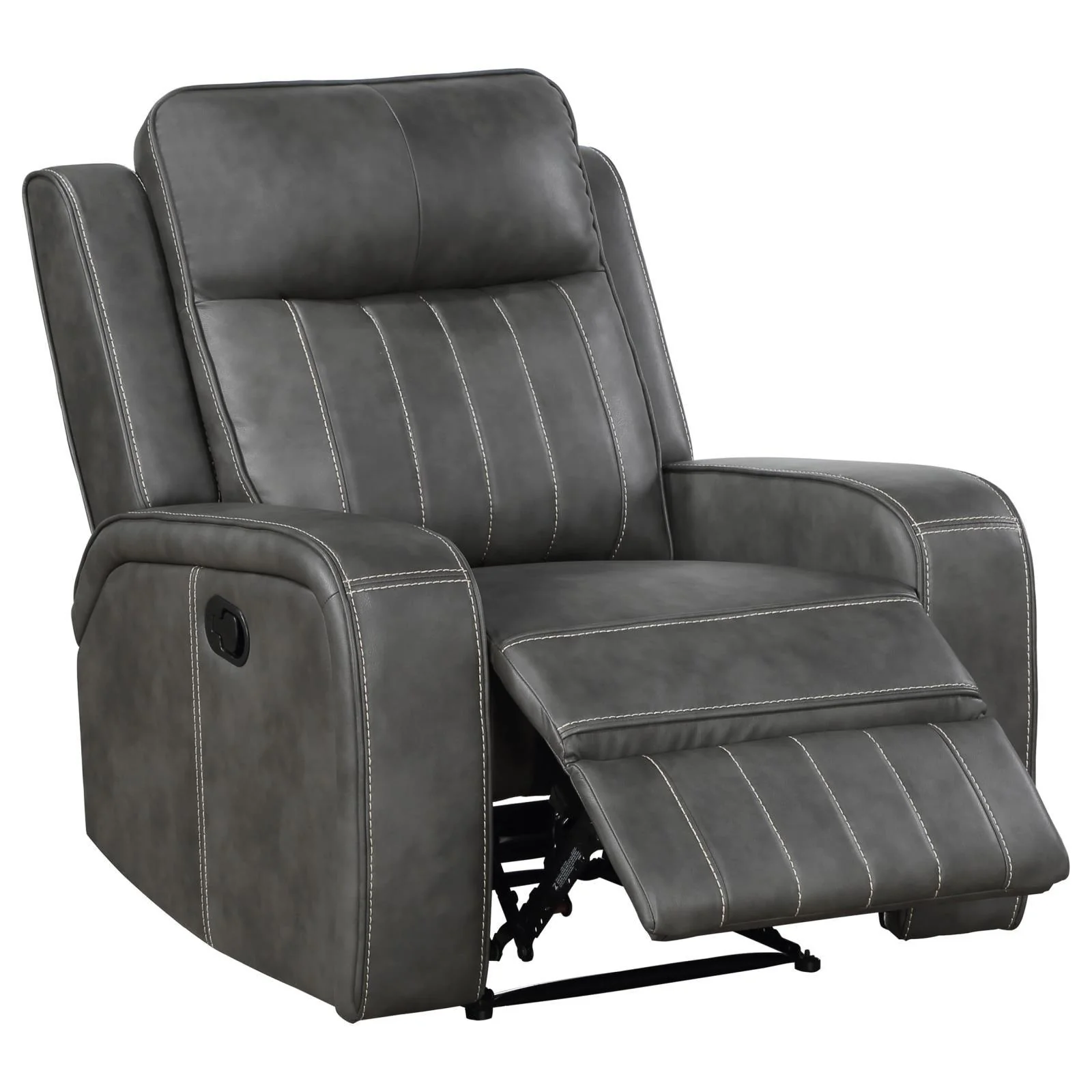 Raelynn Grey 3-Piece Upholstered Motion Reclining Sofa Set - Image 13