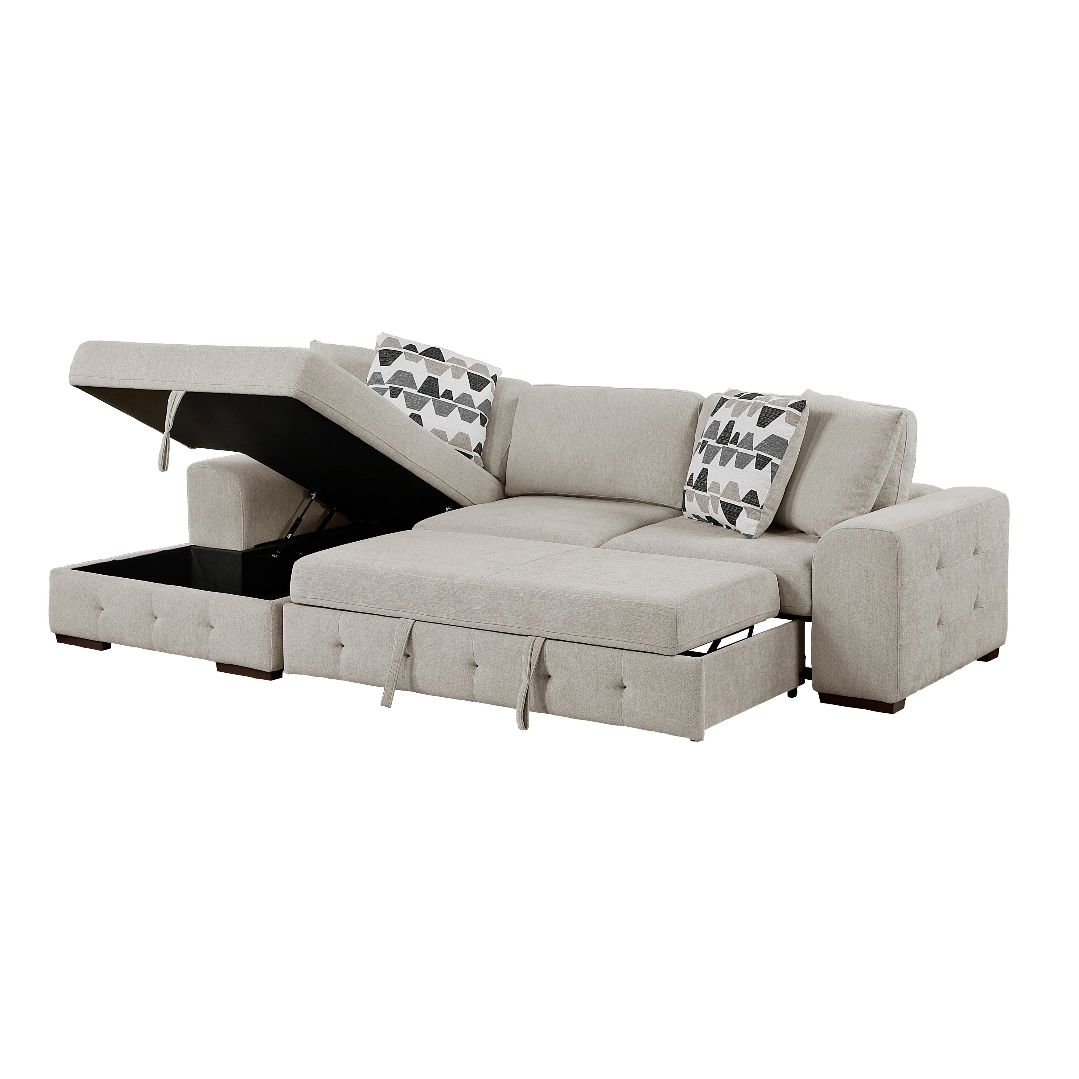 Raife Taupe 2-Piece Sectional with Left Chaise - Image 12
