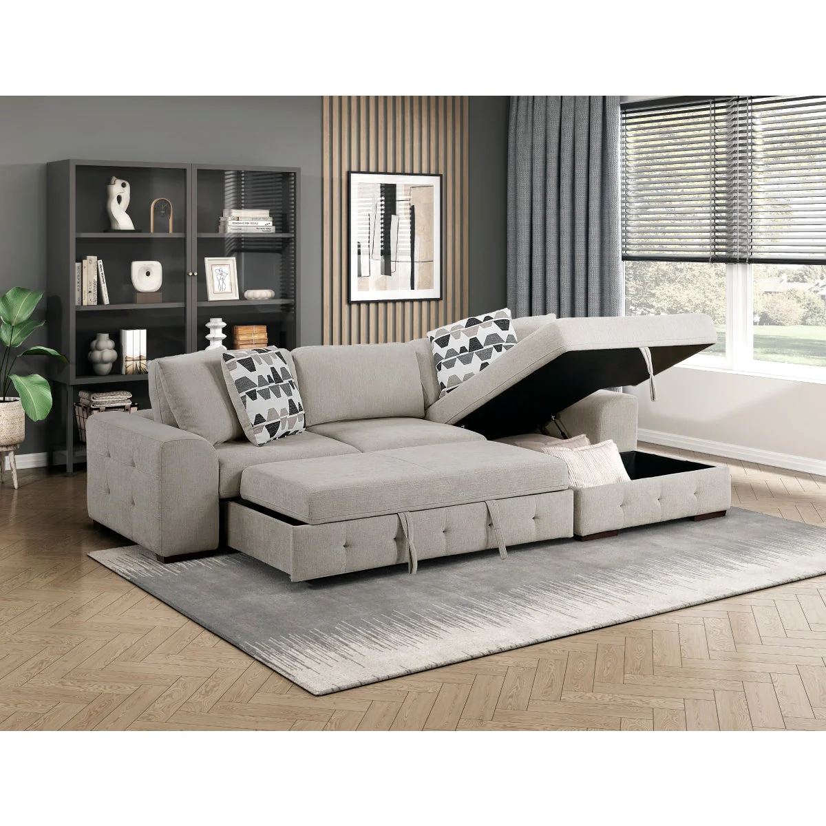 Raife Taupe 2-Piece Sectional with Right Chaise - Image 10