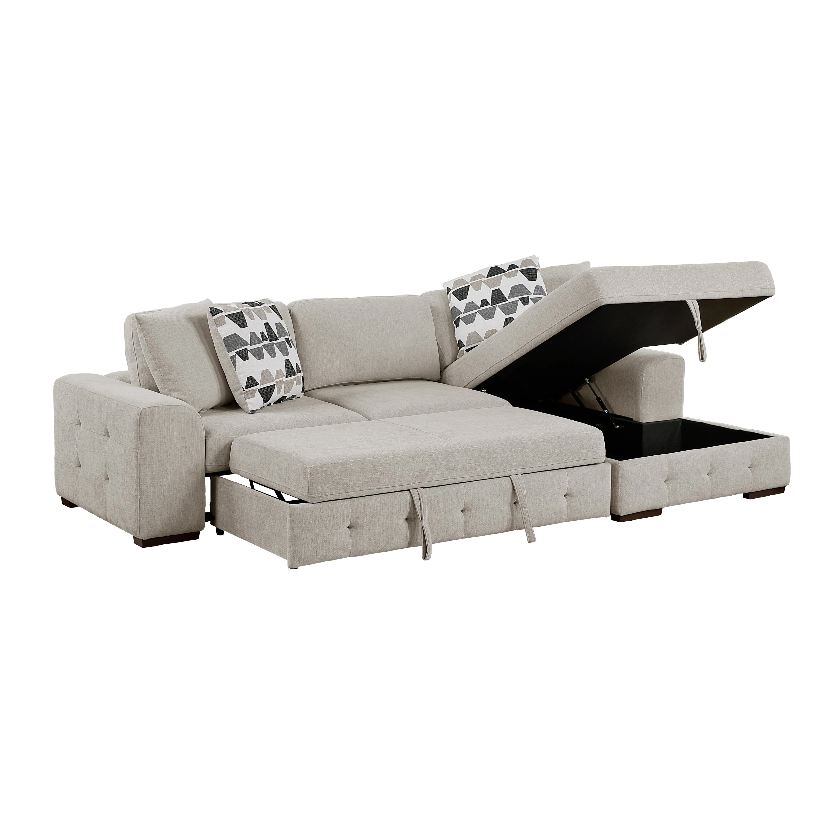 Raife Taupe 2-Piece Sectional with Right Chaise - Image 11