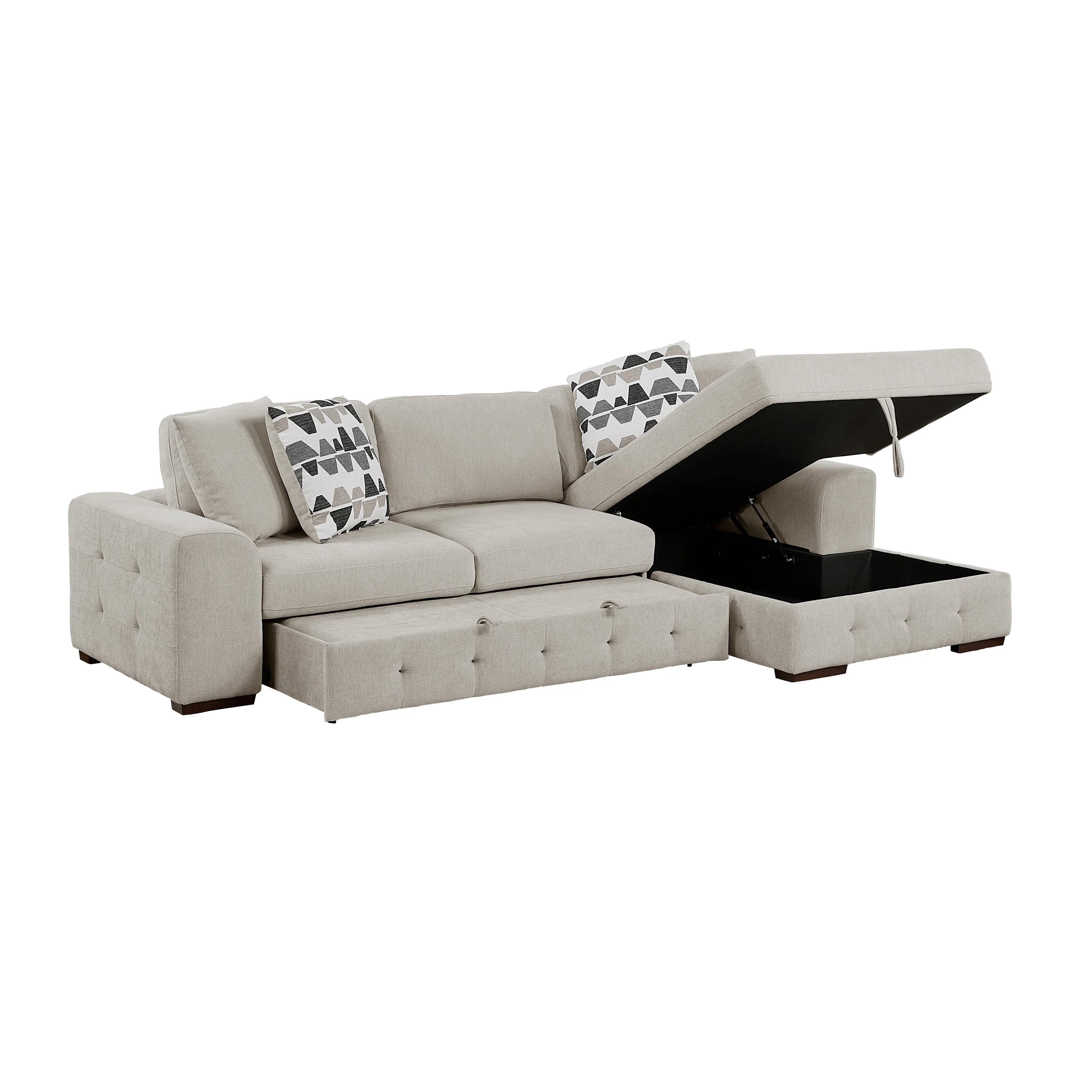 Raife Taupe 2-Piece Sectional with Right Chaise - Image 8