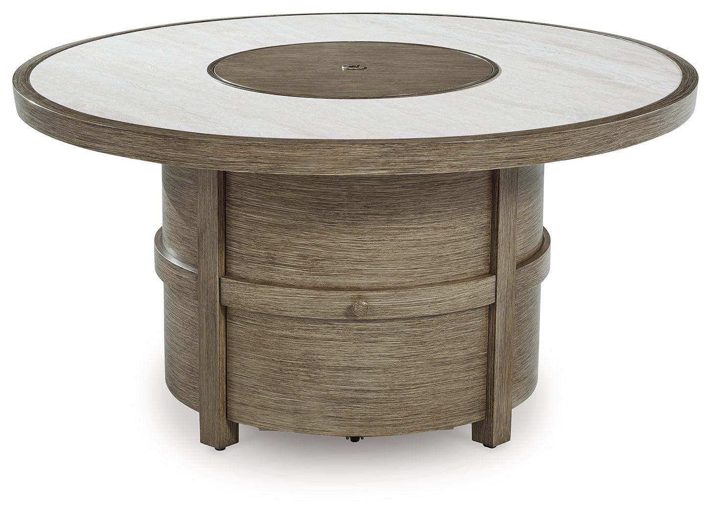 Rainier Ranch Beige Fire Pit Table - Image 3