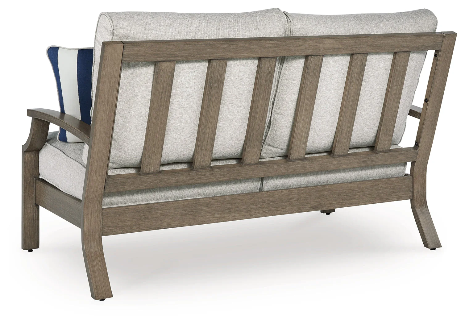 Rainier Ranch Brown/Beige Outdoor Loveseat with Cushion - Image 3