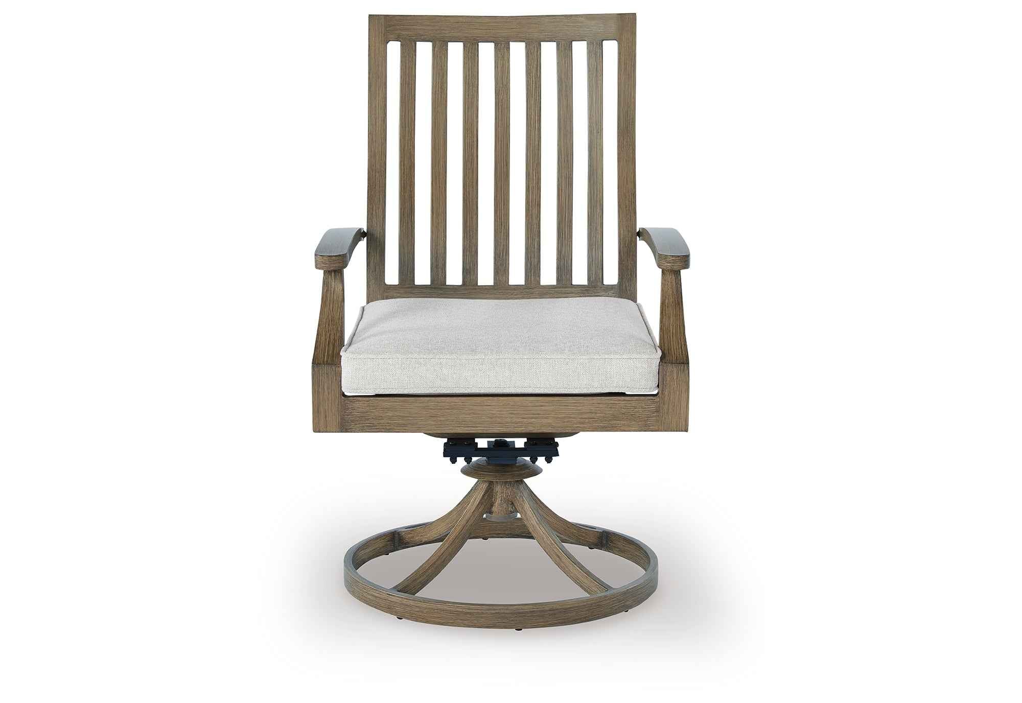 Rainier Ranch Brown/Beige Outdoor Dining Table and 4 Chairs - Image 14