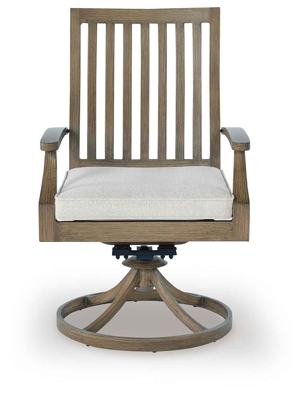 Rainier Ranch Brown/Beige Outdoor Dining Table and 4 Chairs - Image 2