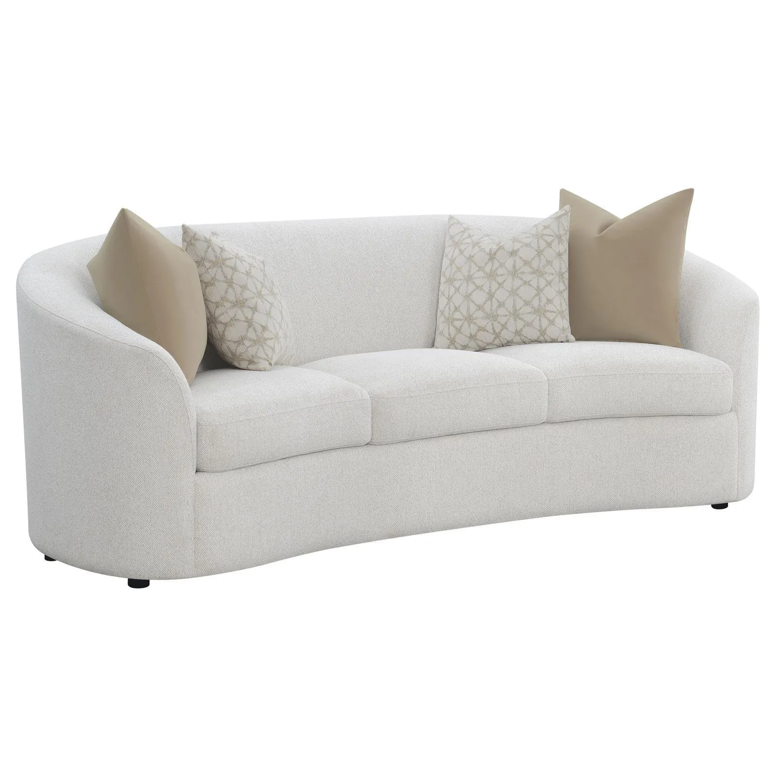 Rainn Latte 3-Piece Upholstered Tight Back Living Room Set - Image 2