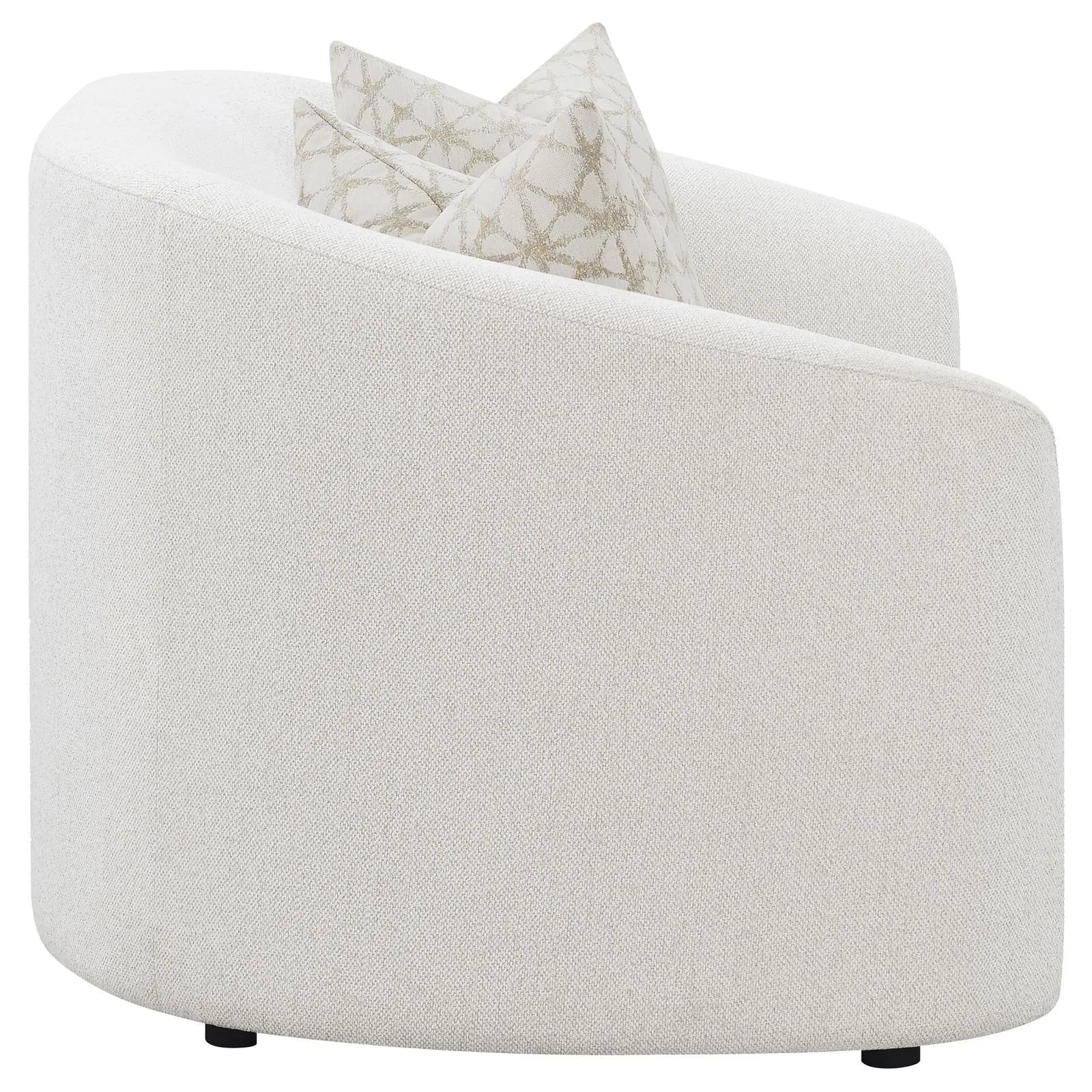 Rainn Latte Upholstered Tight Back Loveseat - Image 8