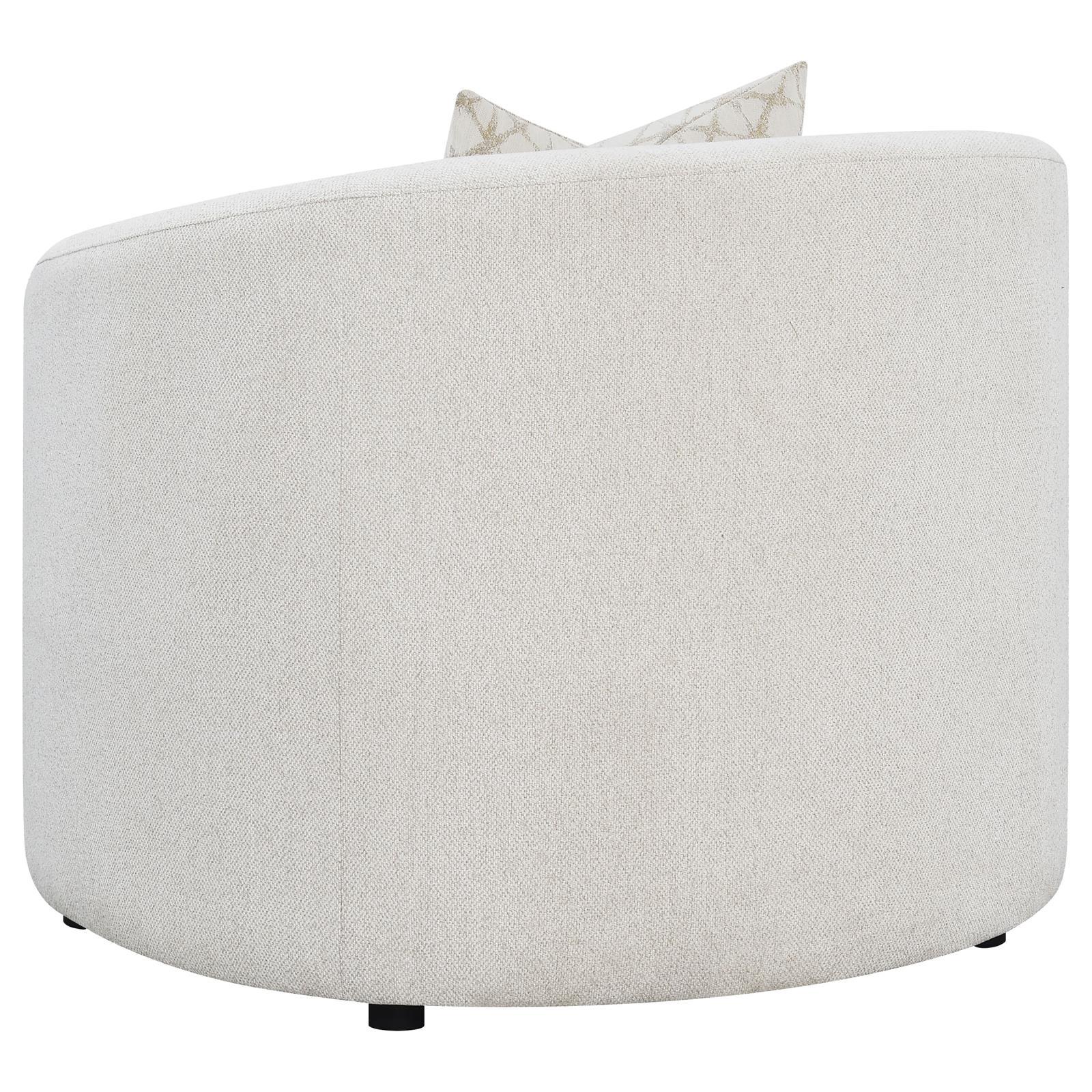 Rainn Upholstered Tight Back Chair Latte - Image 6