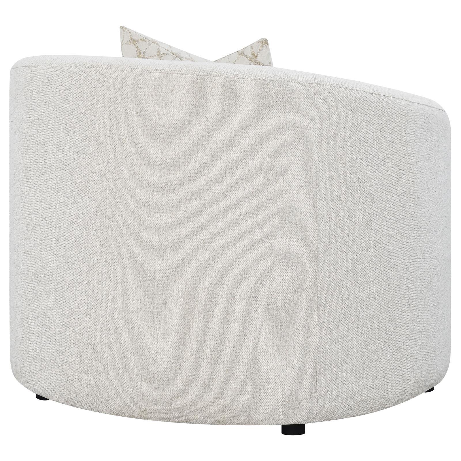 Rainn Upholstered Tight Back Chair Latte - Image 7