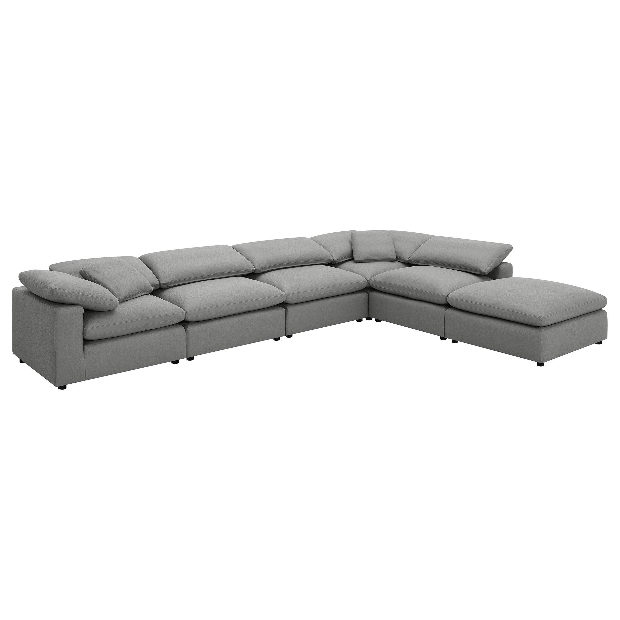 Raleigh Grey Boucle Upholstered Armless Chair - Image 15