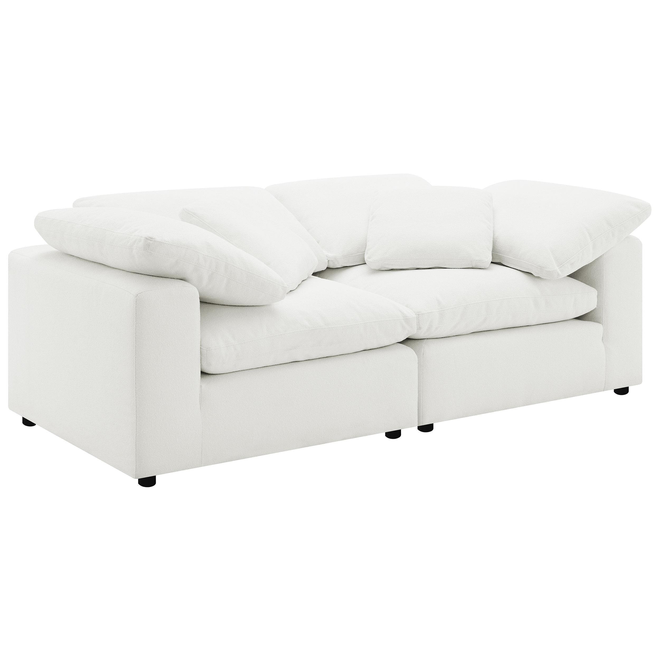 Raleigh Ivory Boucle Upholstered Armless Chair - Image 16