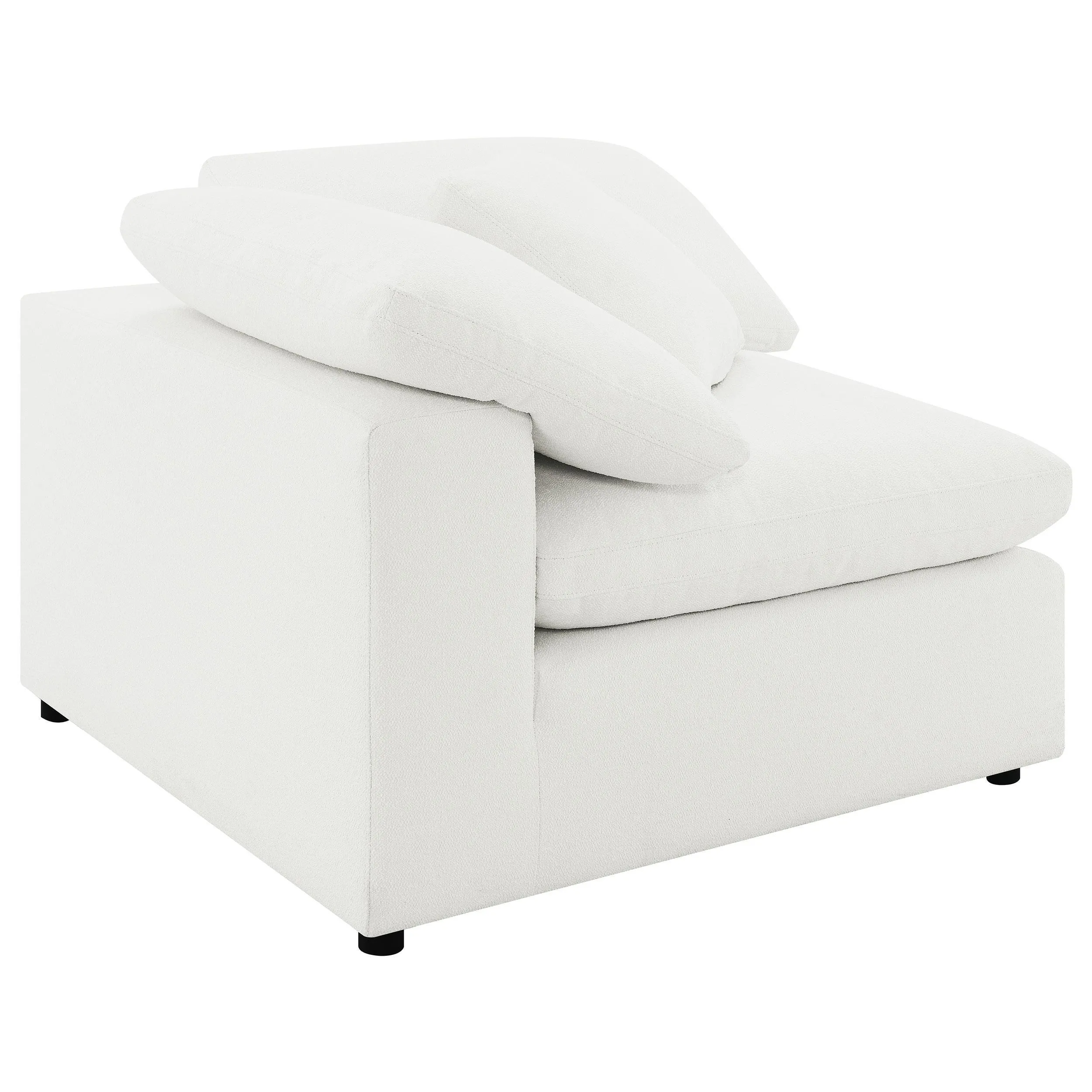 Raleigh Ivory Boucle Upholstered Corner Chair - Image 11