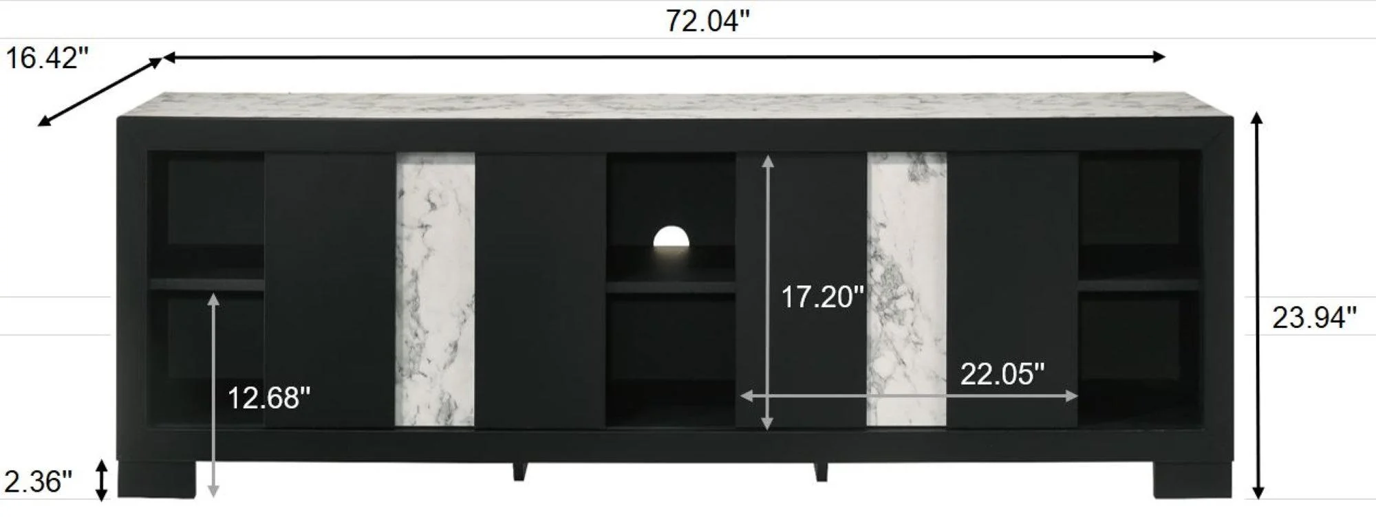 Rangley Black TV Stand - Image 5