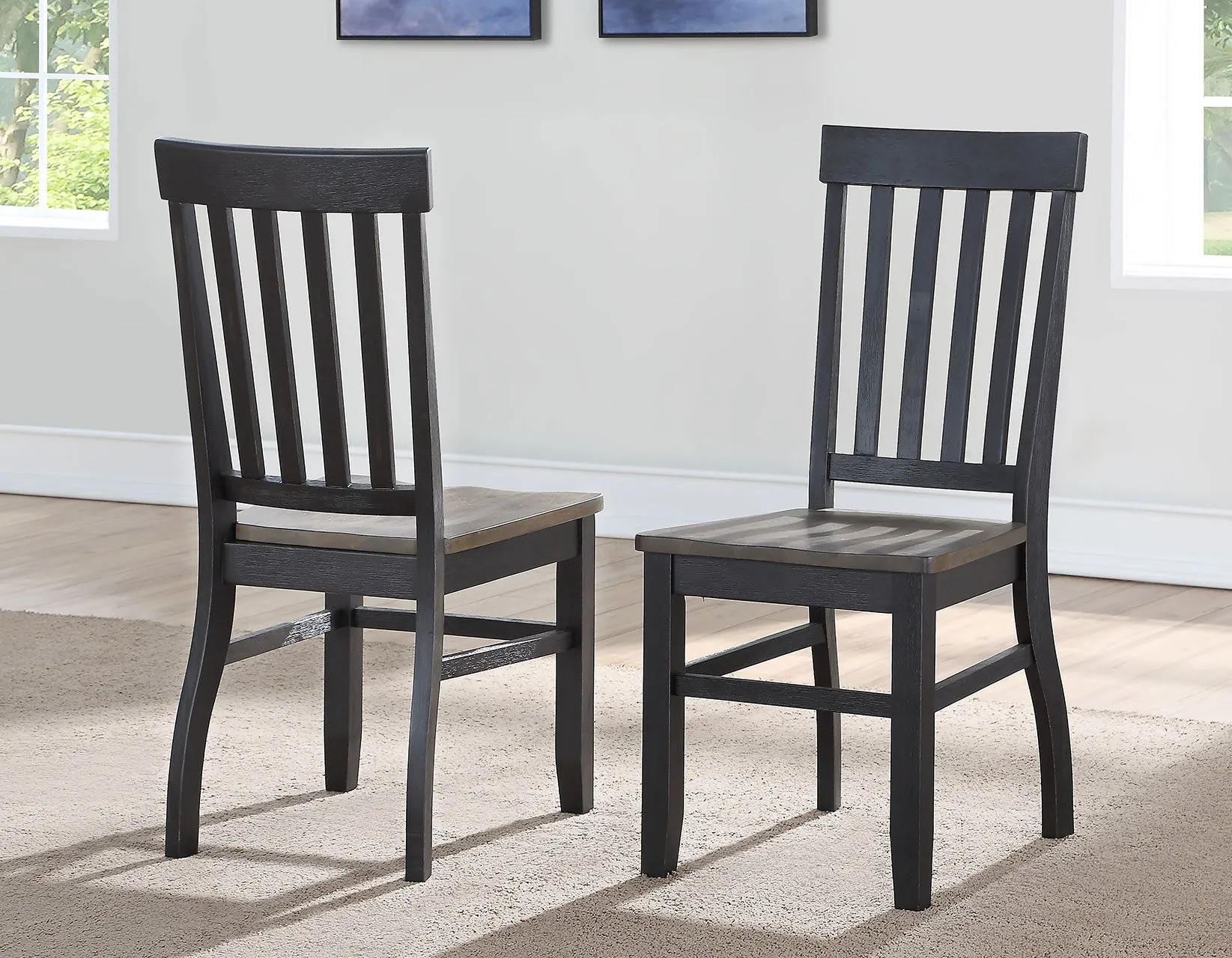 Raven Noir Ebony/Driftwood Dining Room Set - Image 4