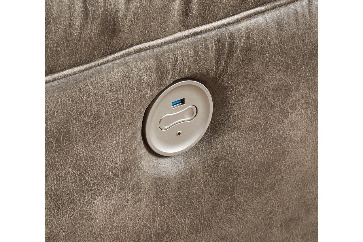 Ravenel Fossil 4-Piece Power Reclining Sectional - Image 4