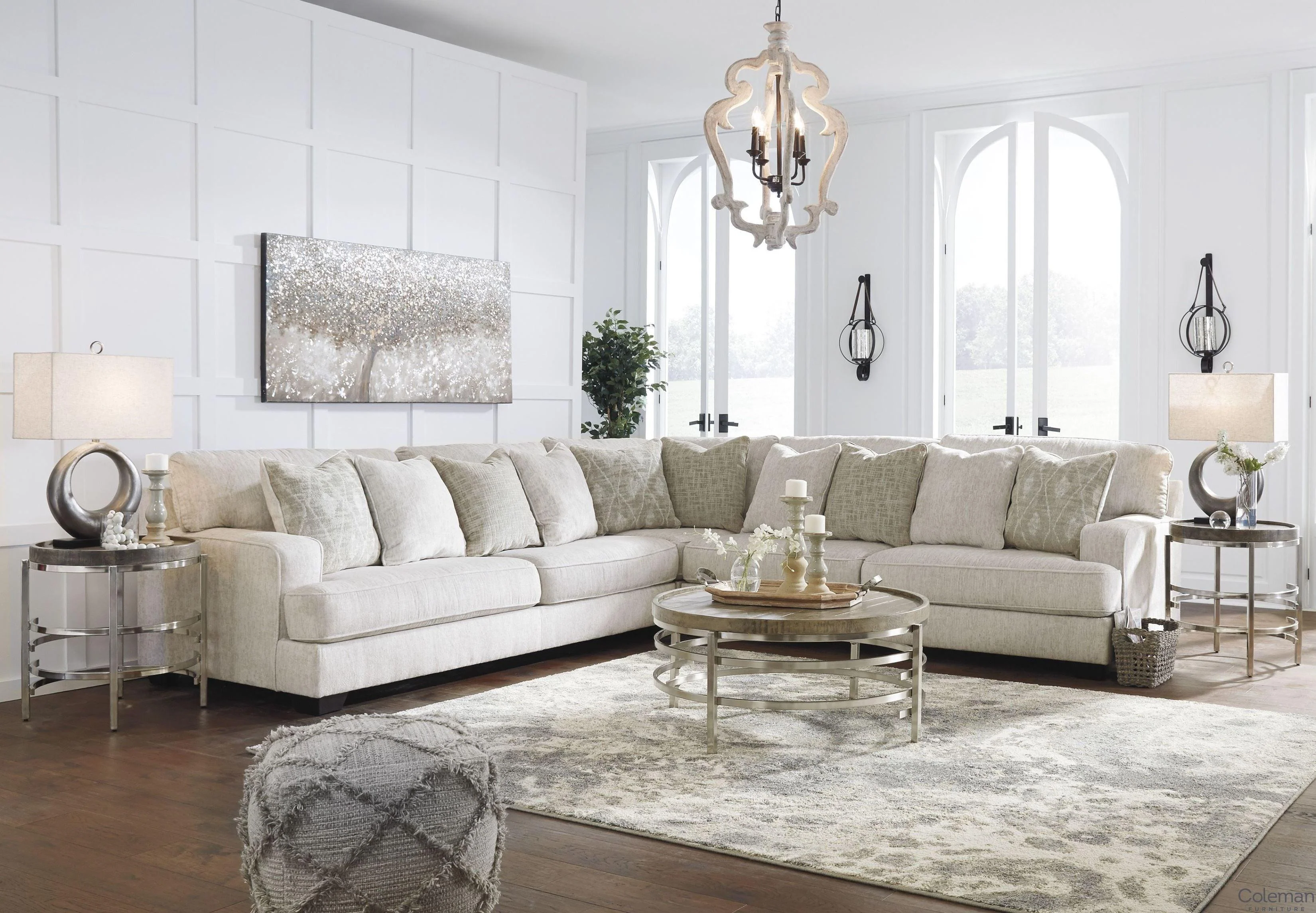 Rawcliffe Parchment 3-Piece Sectional - Image 5