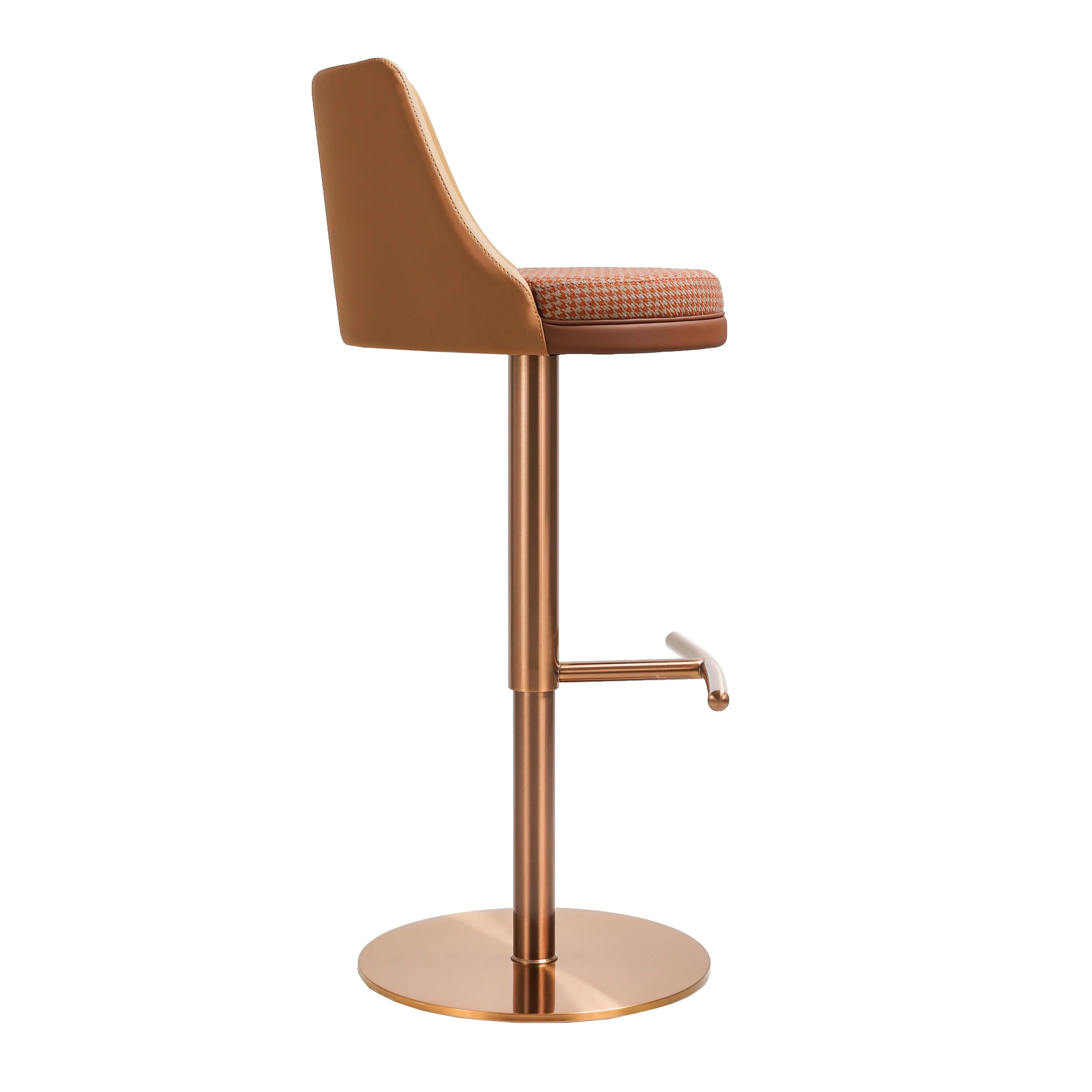 Reagan Performance Vegan Leather Adjustable Stool - Image 30