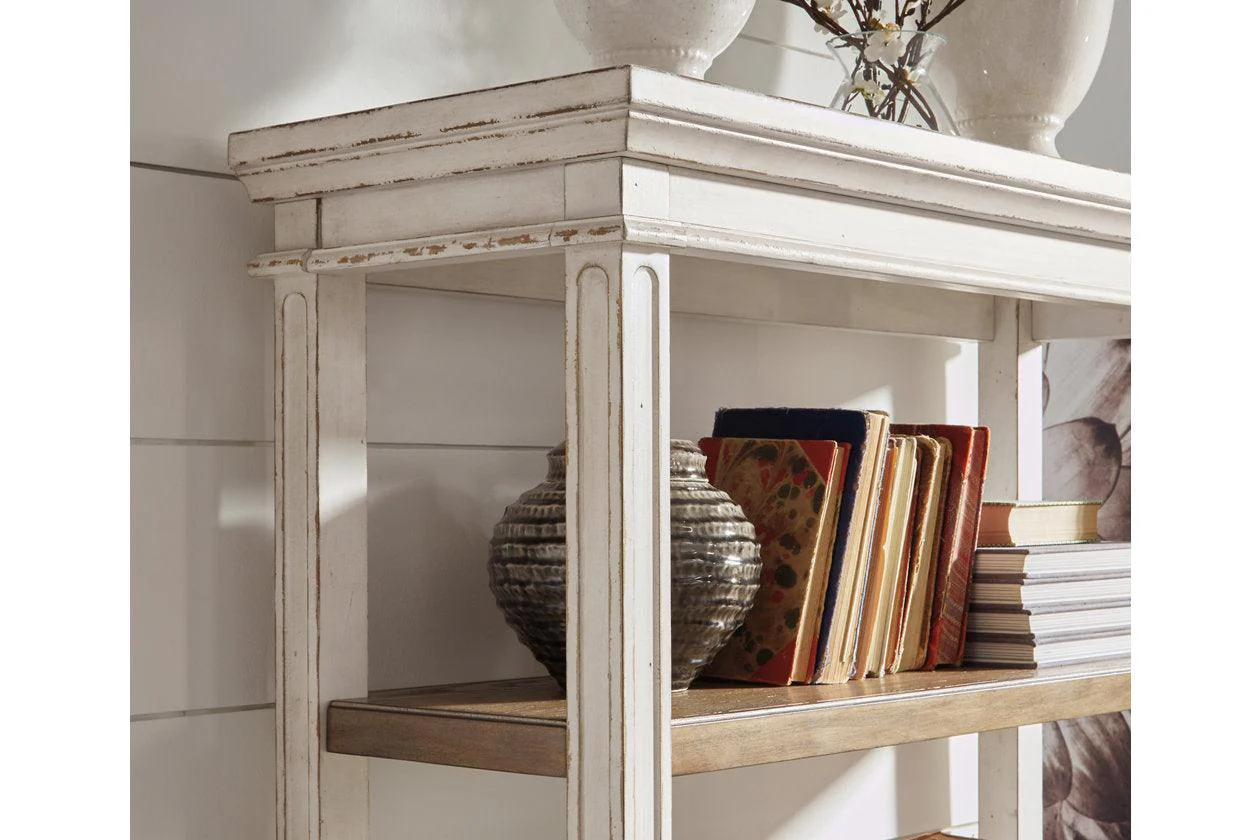 Realyn Brown/White 75" Bookcase - Image 5