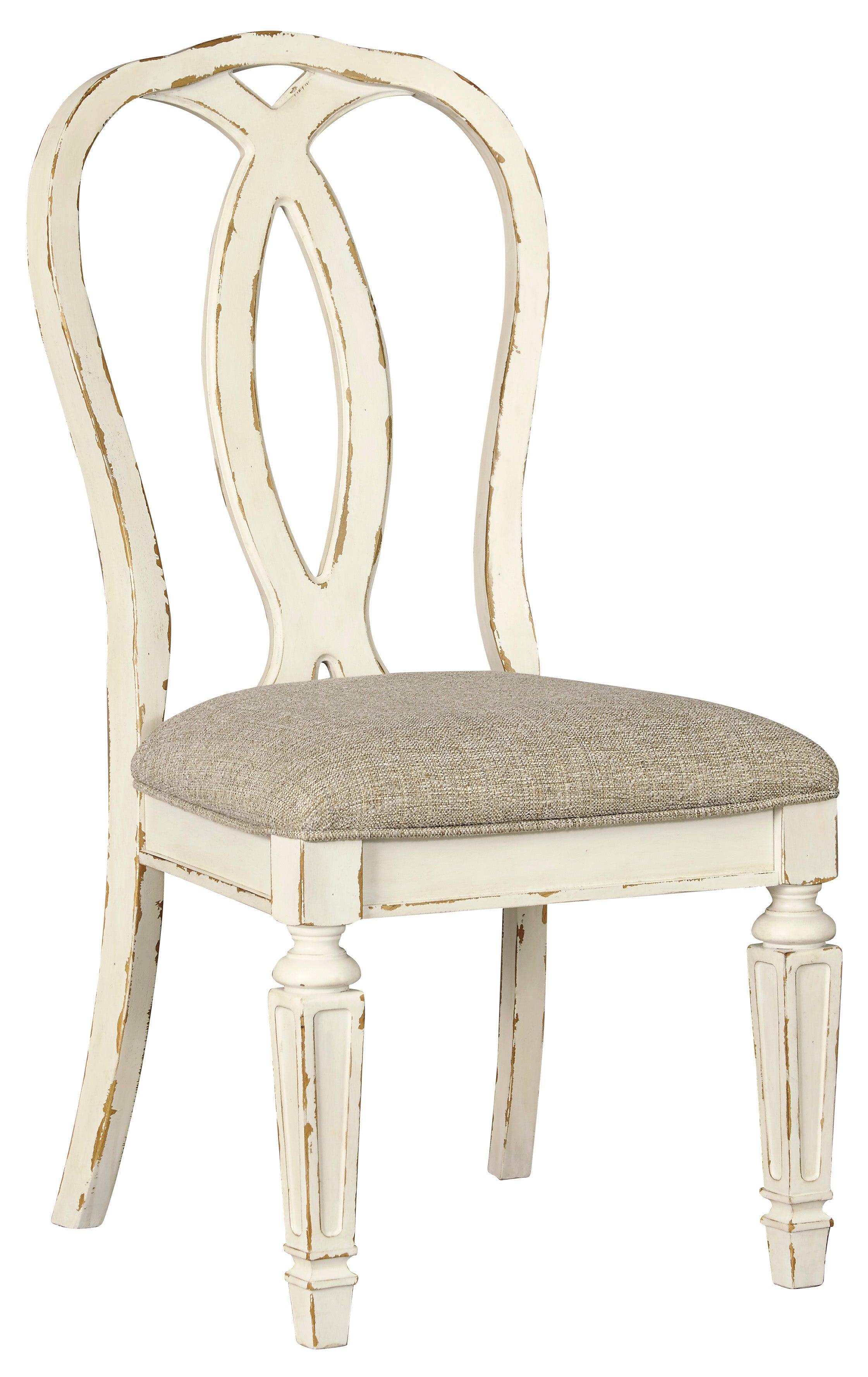 Realyn Chipped White Oval Extendable Round/Oval Ladder Dining Set - Image 7
