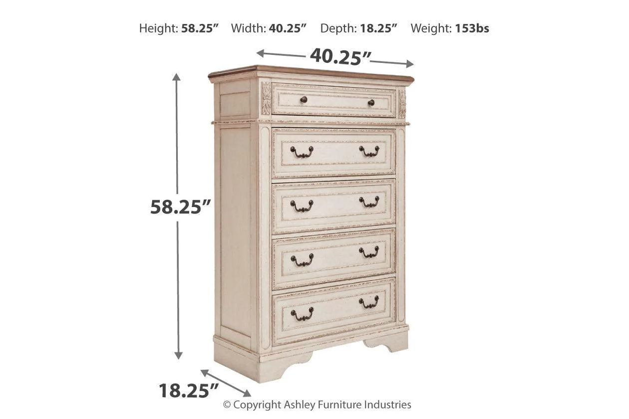 Realyn Two-tone Chest of Drawers - Image 3